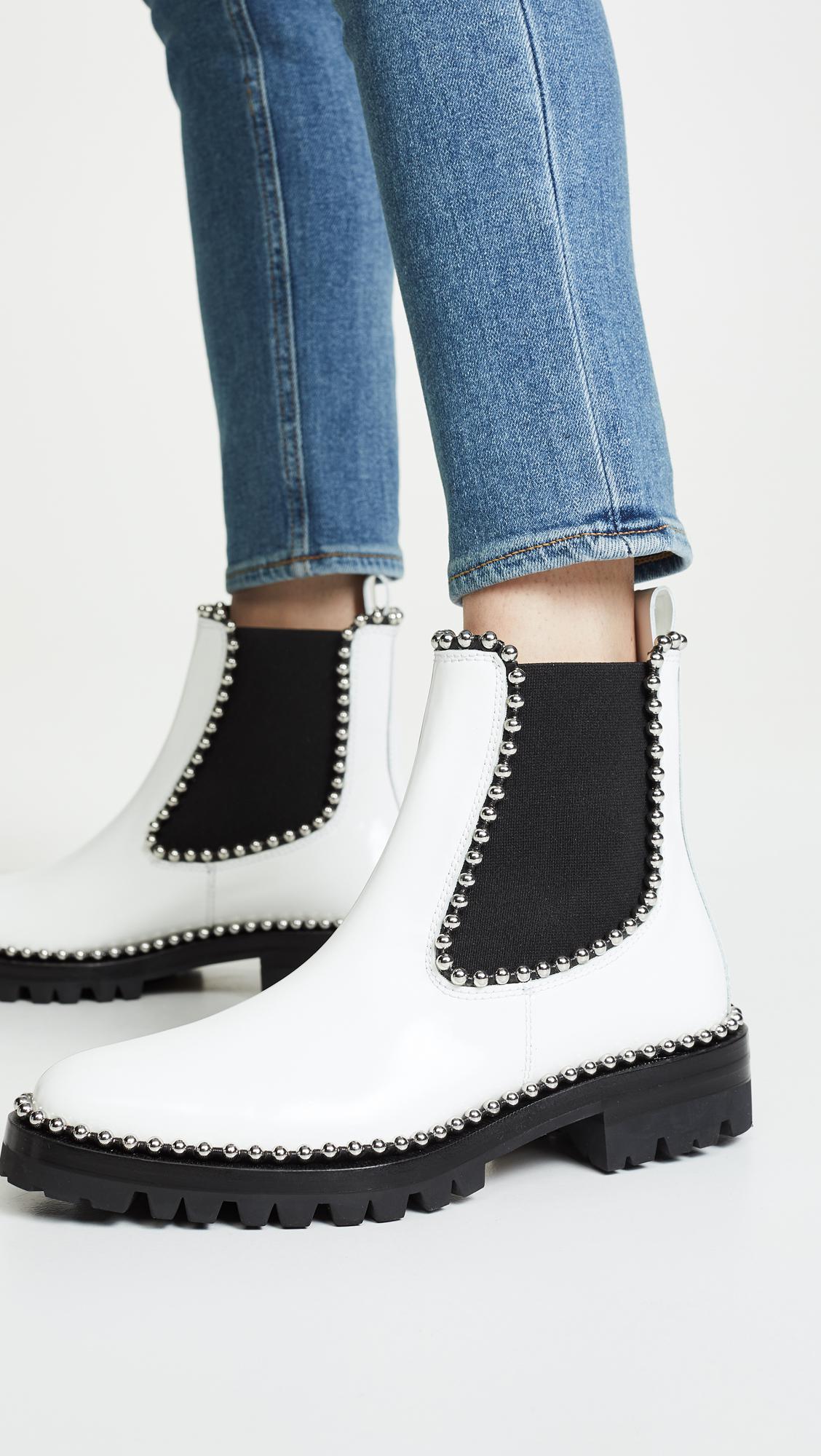 alexander wang white boots