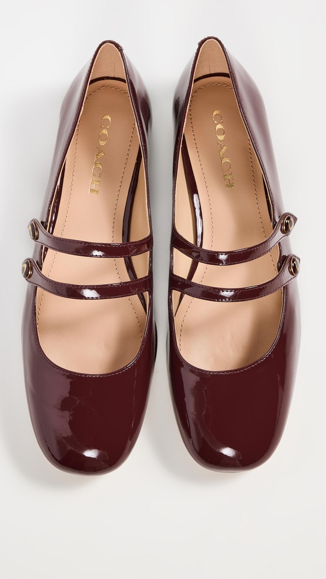 COACH Winley Mary Jane Flats | Lyst