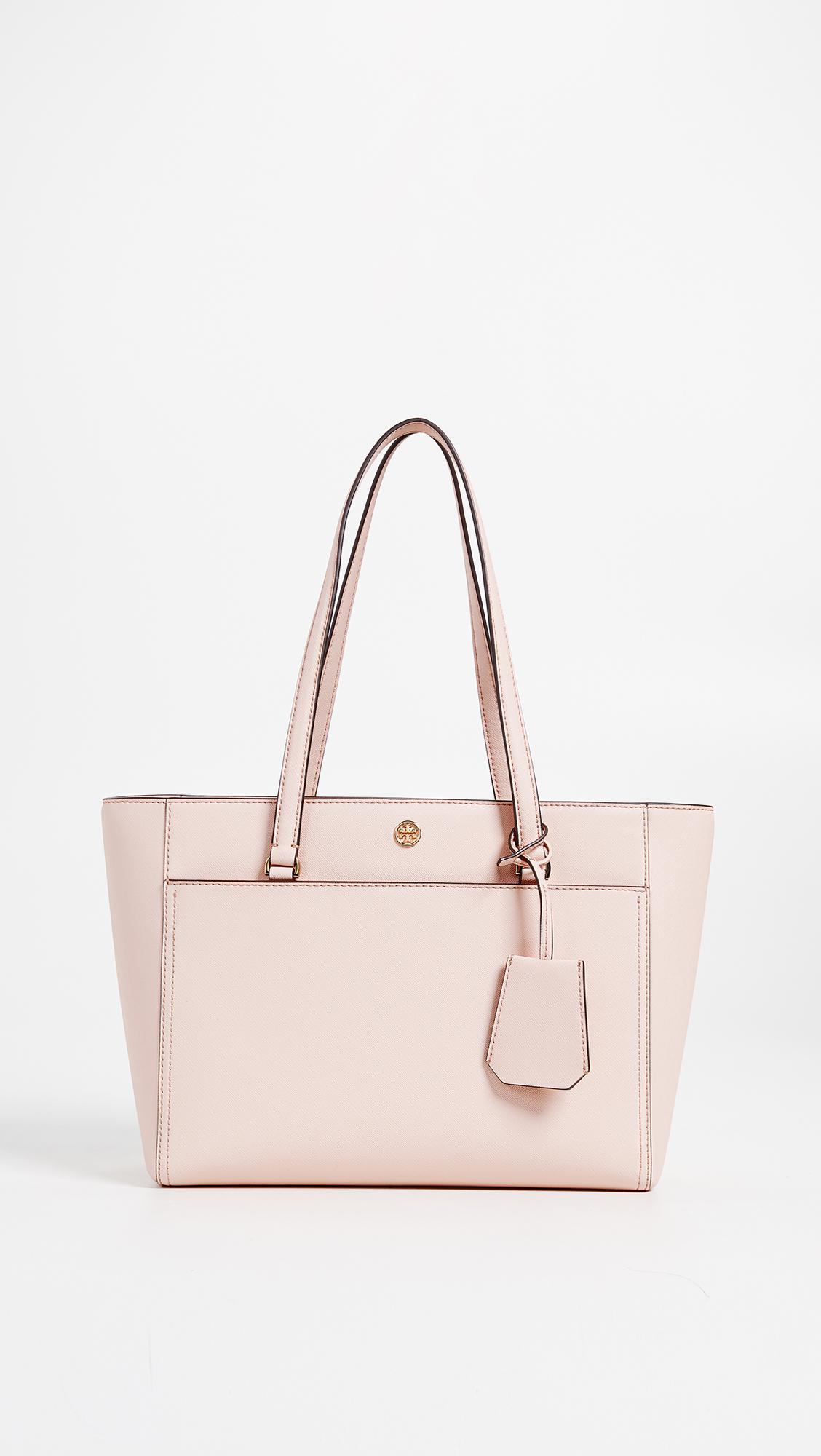 Tory Burch Robinson Small Tote in Pink | Lyst
