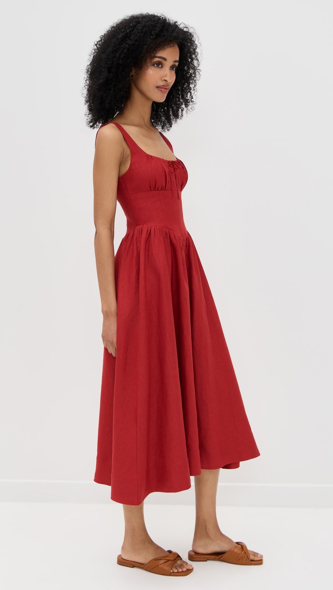 long dress coat for women Red Cotton Dress Women's Trench Coat with Matching Belt | Bergman Collection