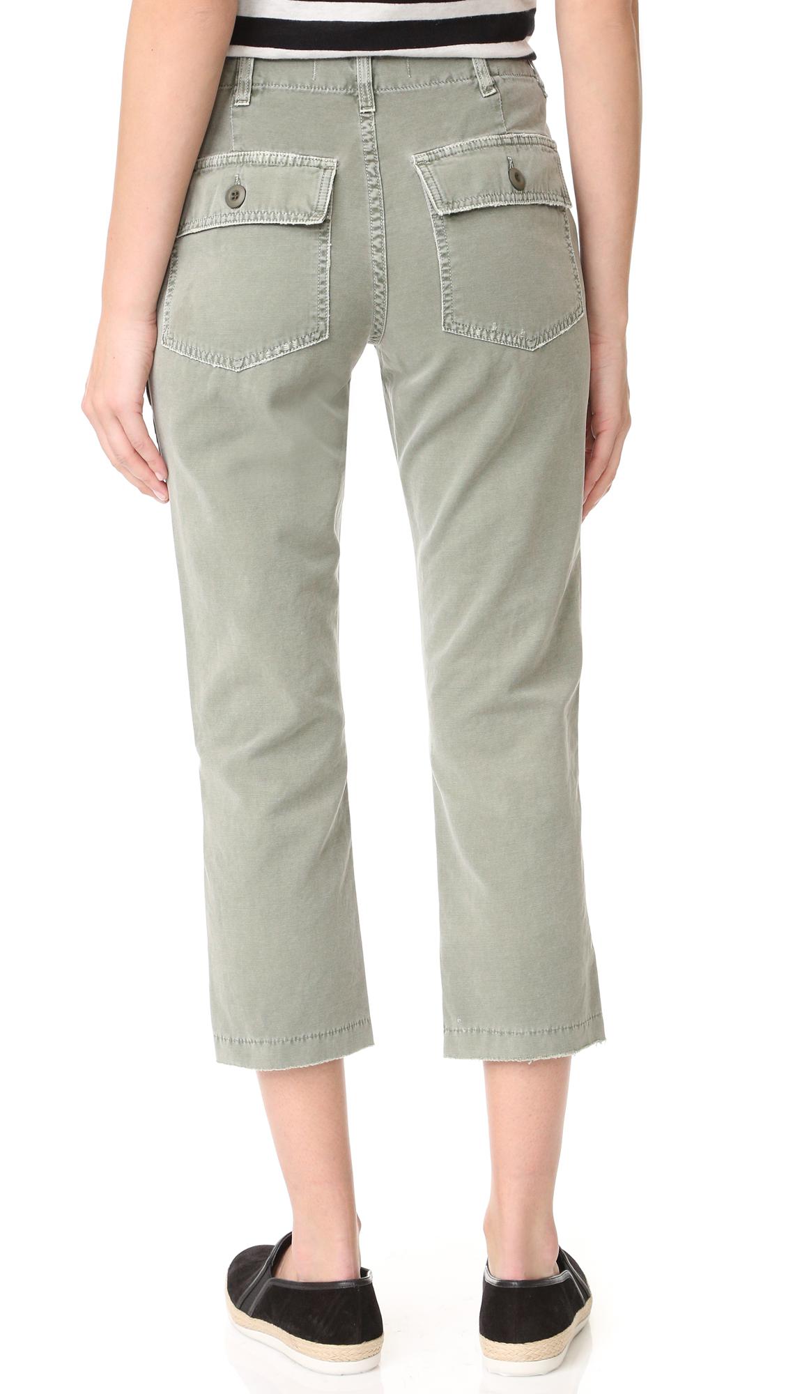 AMO Canvas Army Babe Pants | Lyst
