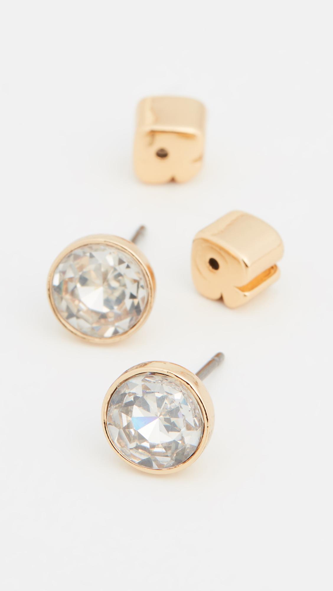 Kate Spade Mini Round Stud Earrings in Metallic Lyst