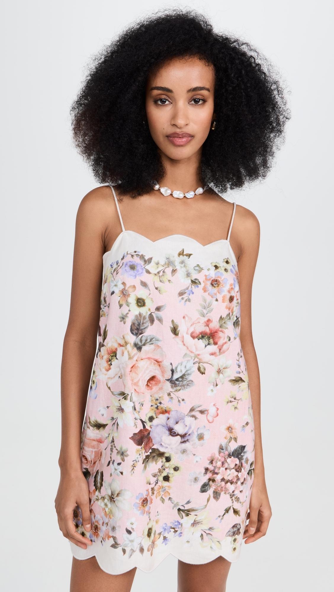ワンピース ZIMMERMANN 'Acacia' dress Pink Acacia Midi Shirt Dress Pink Multi Online | Zimmermann