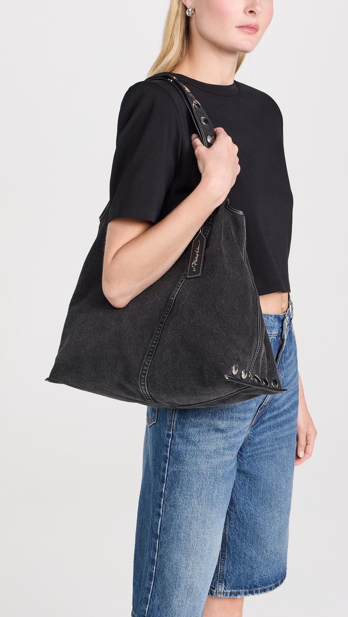 【3.1 Phillip Lim】スタッズ付きデニムマーケットトート Denim Market Tote with Studs – 3.1 Phillip Lim