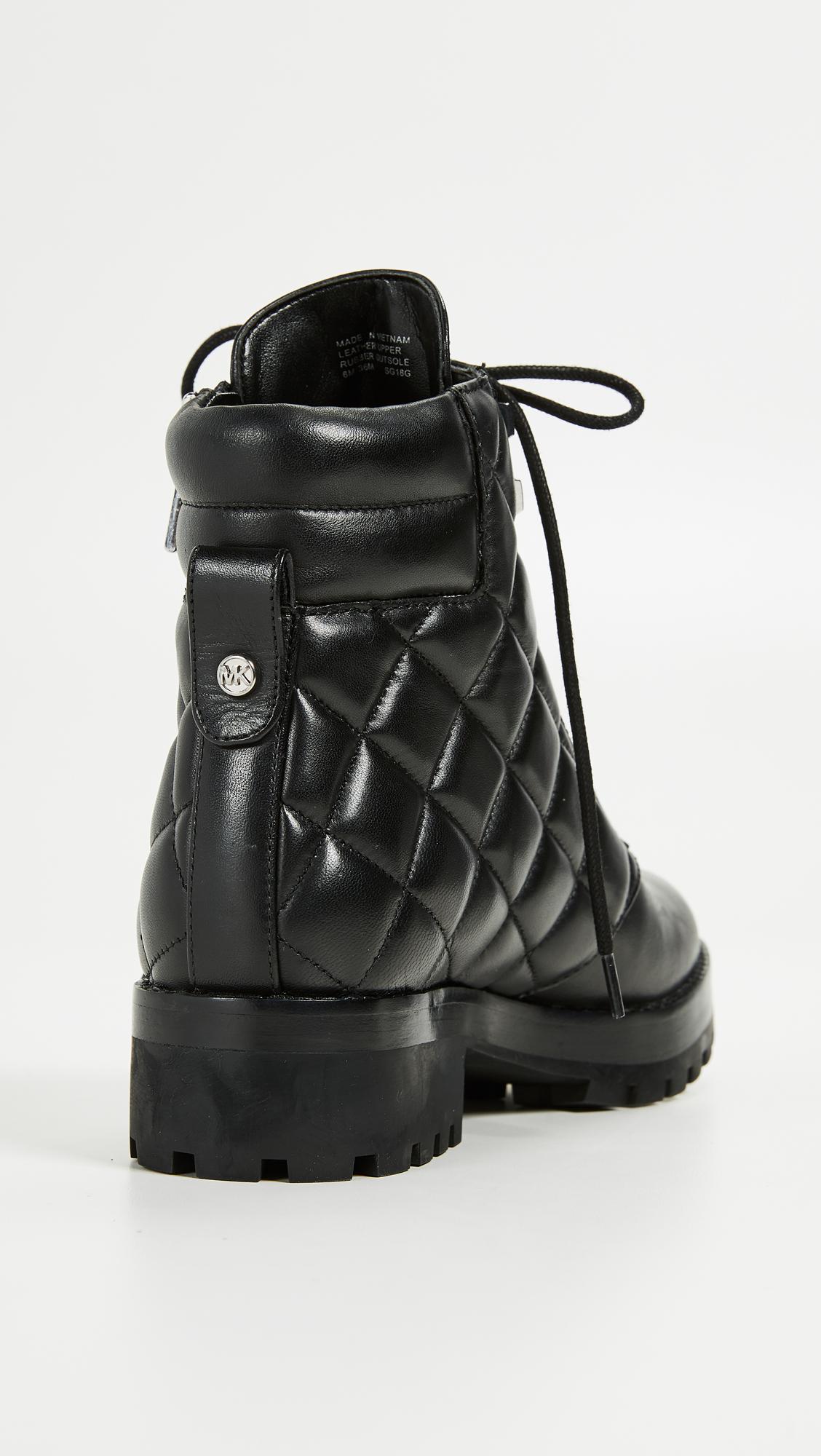combat boots michael kors