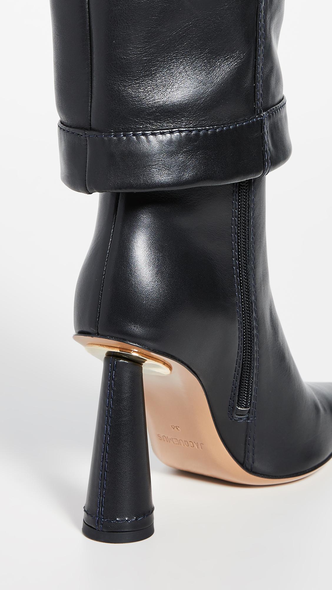 Jacquemus Les Bottes Pantalon Leather Boots in Black - Save 49% - Lyst