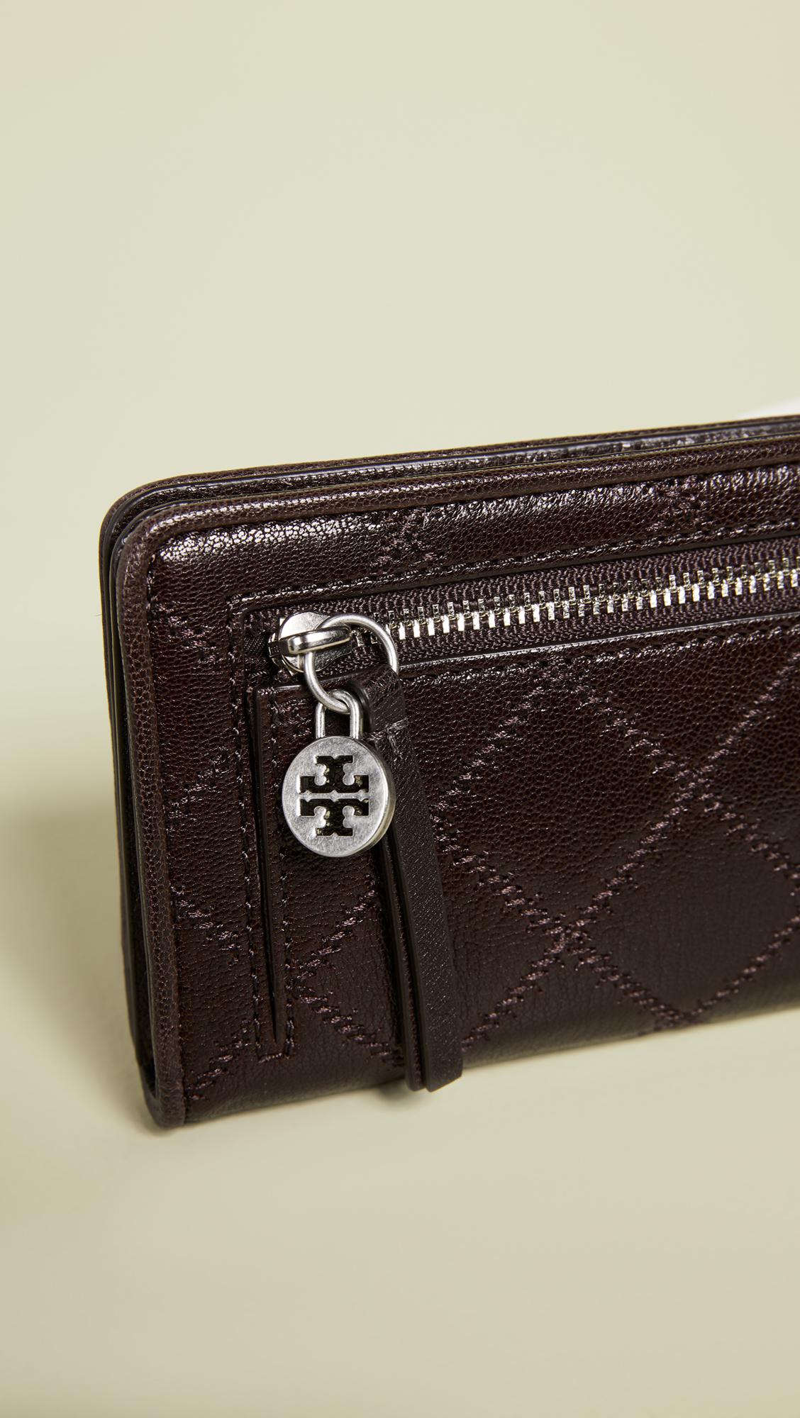 tory burch fleming slim leather wallet