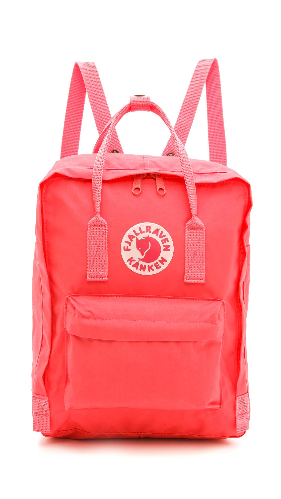 Fjallraven Kanken Backpack in Peach Pink (Pink) - Lyst