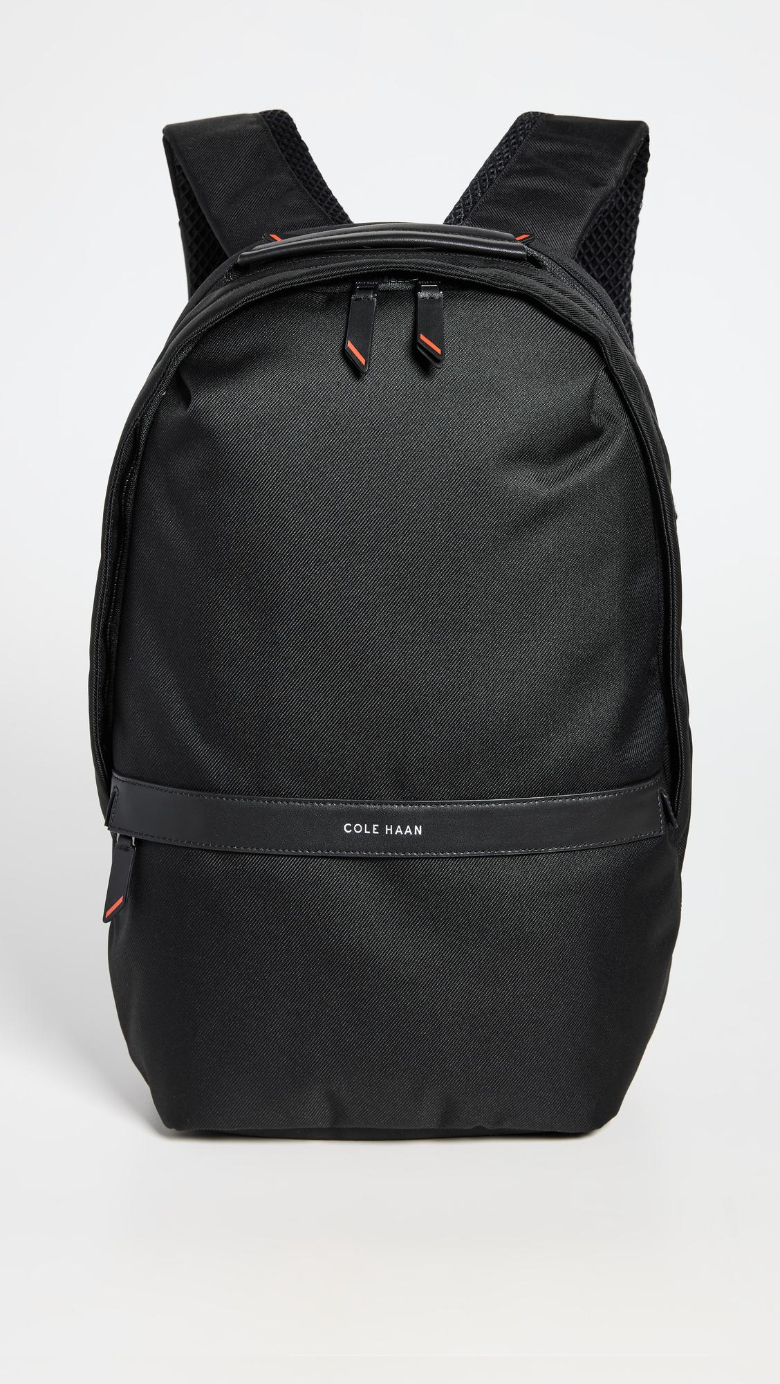 GRANDSERIES Leather Backpack in Black