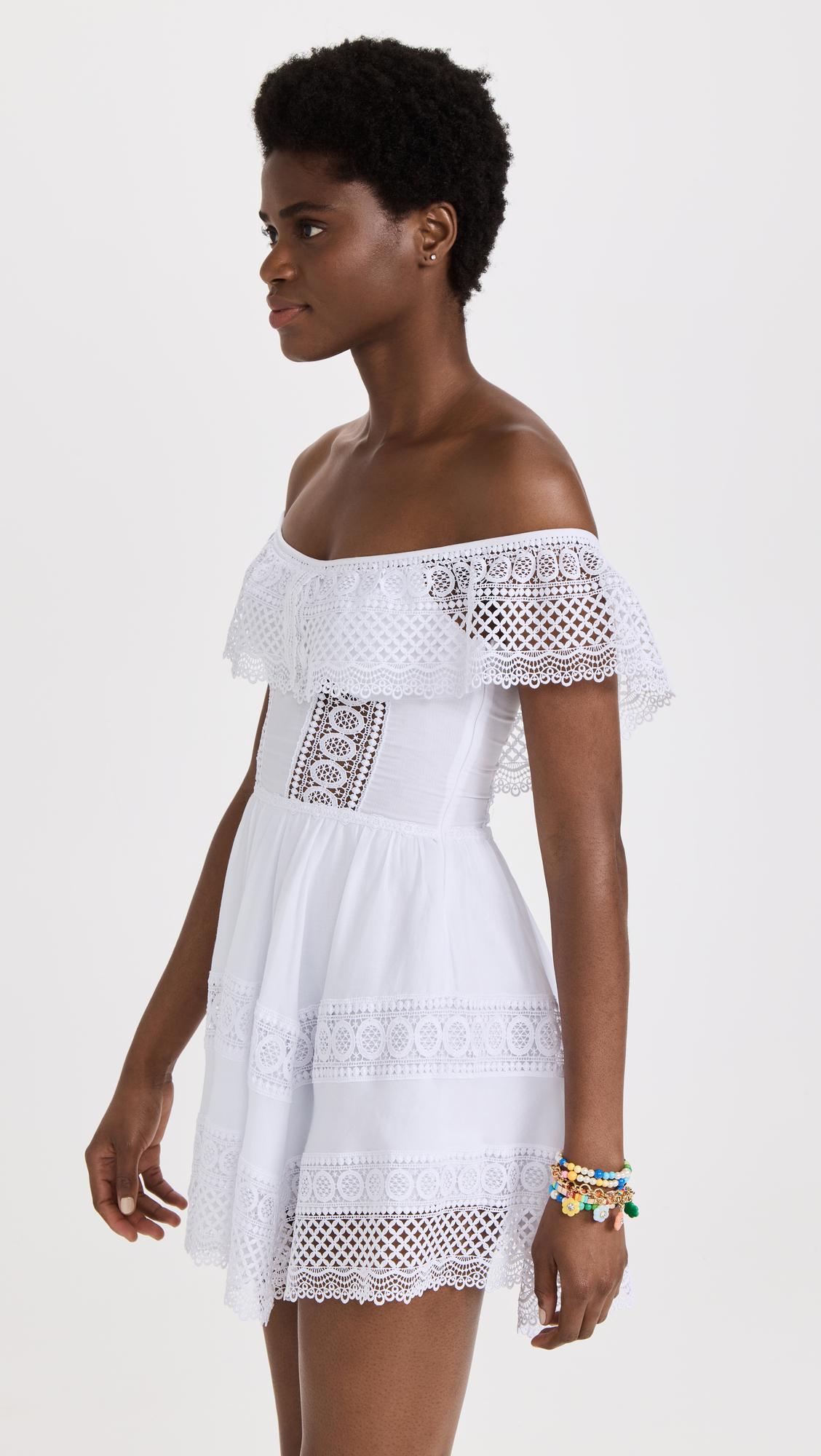 guess white off shoulder dress