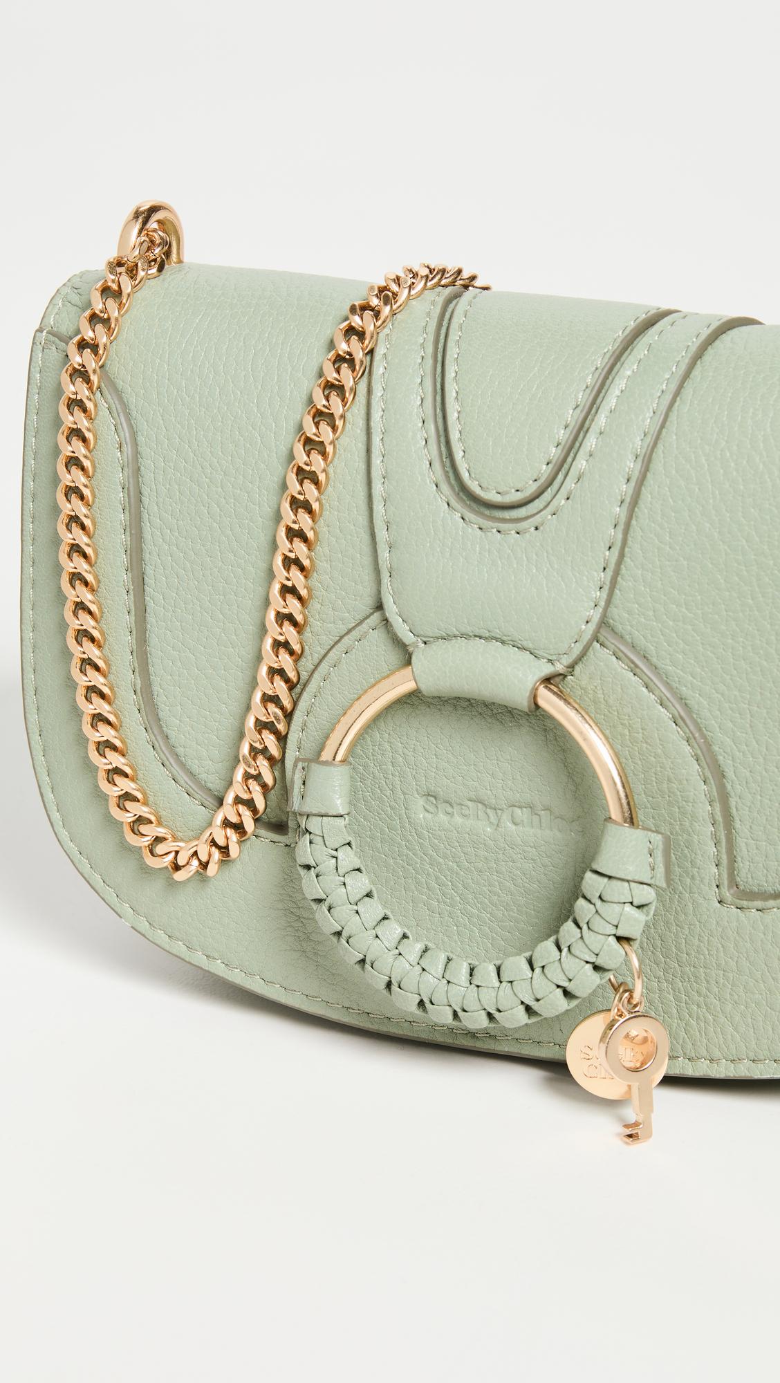 See By Chloé Leather Hana Evening Crossbody in Steel Green (Green) | Lyst