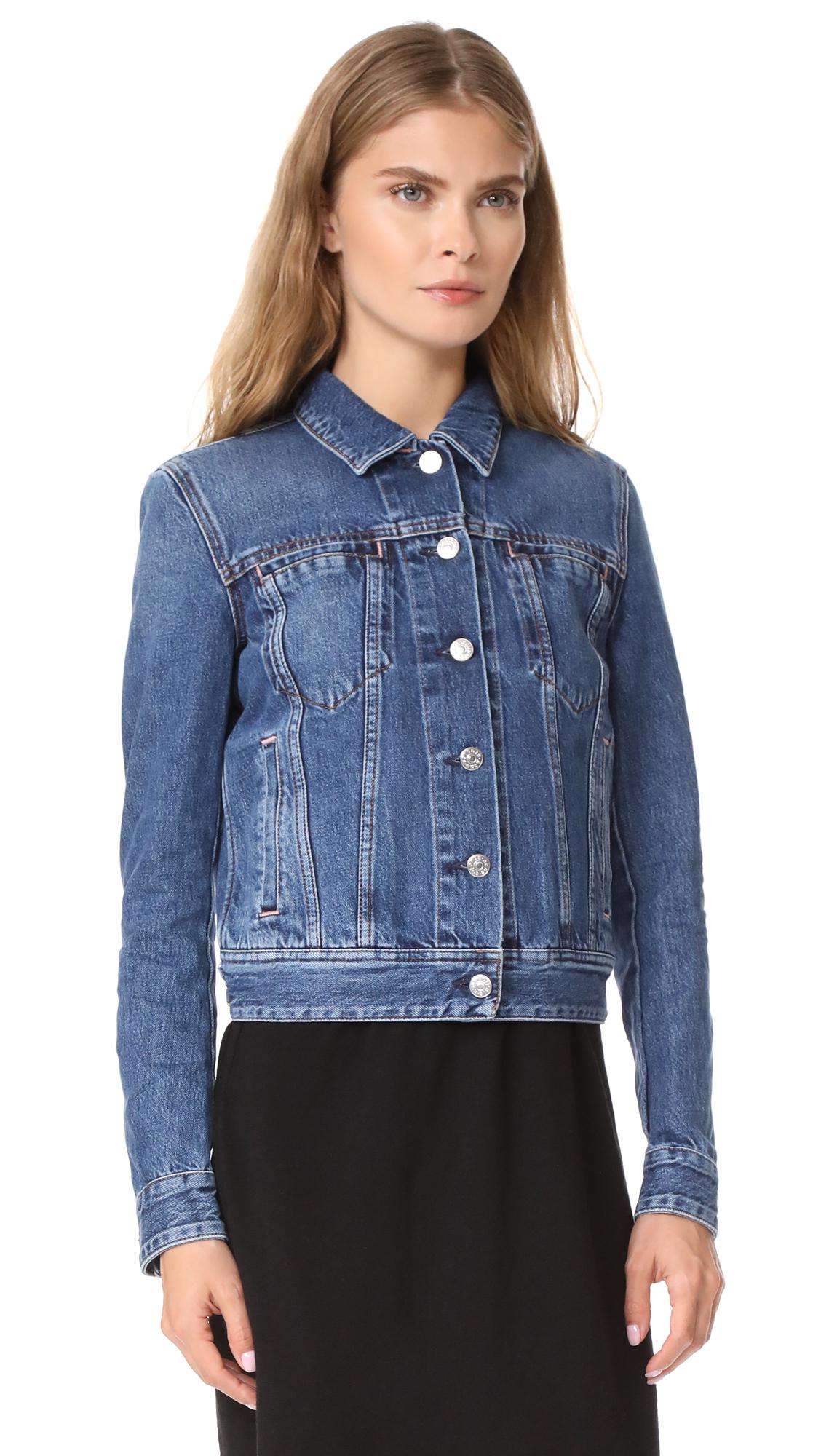 acne cliff denim jacket