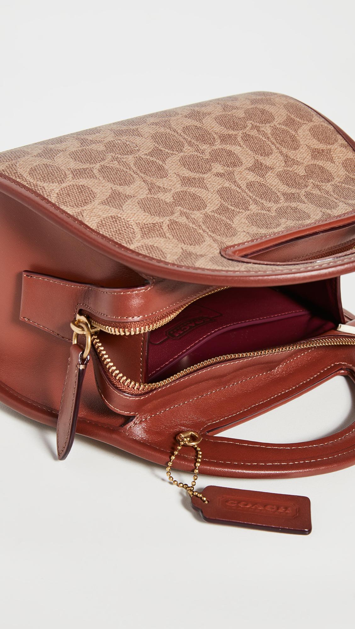 COACH Canvas Zip Dome Crossbody Bag Lyst