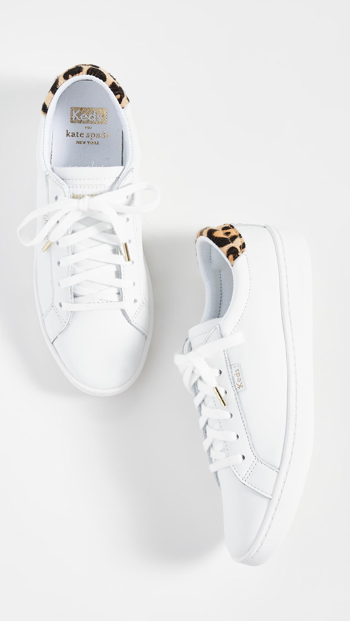 Keds kate spade white leather discount