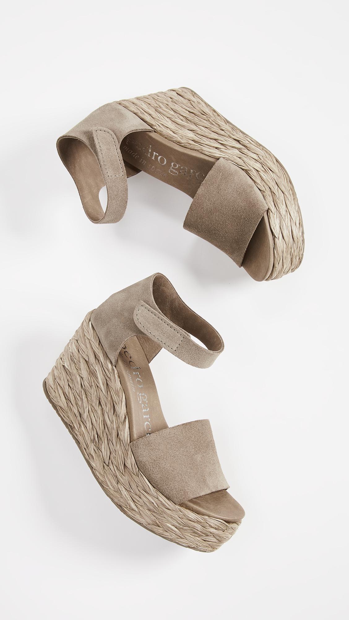 Pedro Garcia Dory Wedge Sandals | Lyst