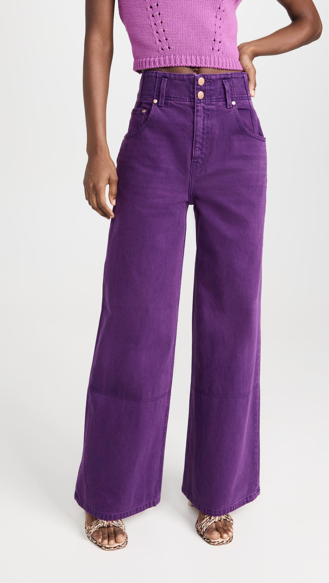 Ulla Johnson The Margot Jeans in Purple | Lyst