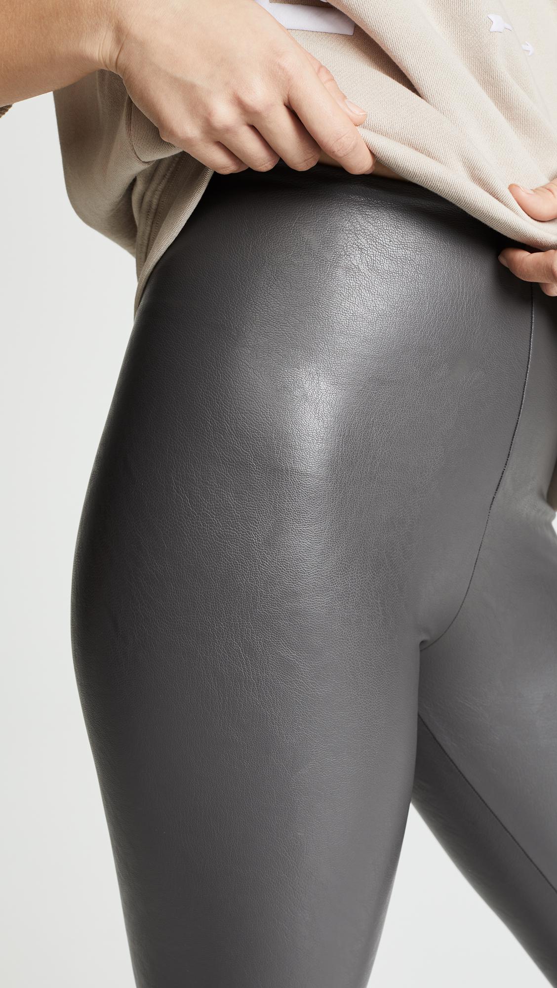 commando leather joggers