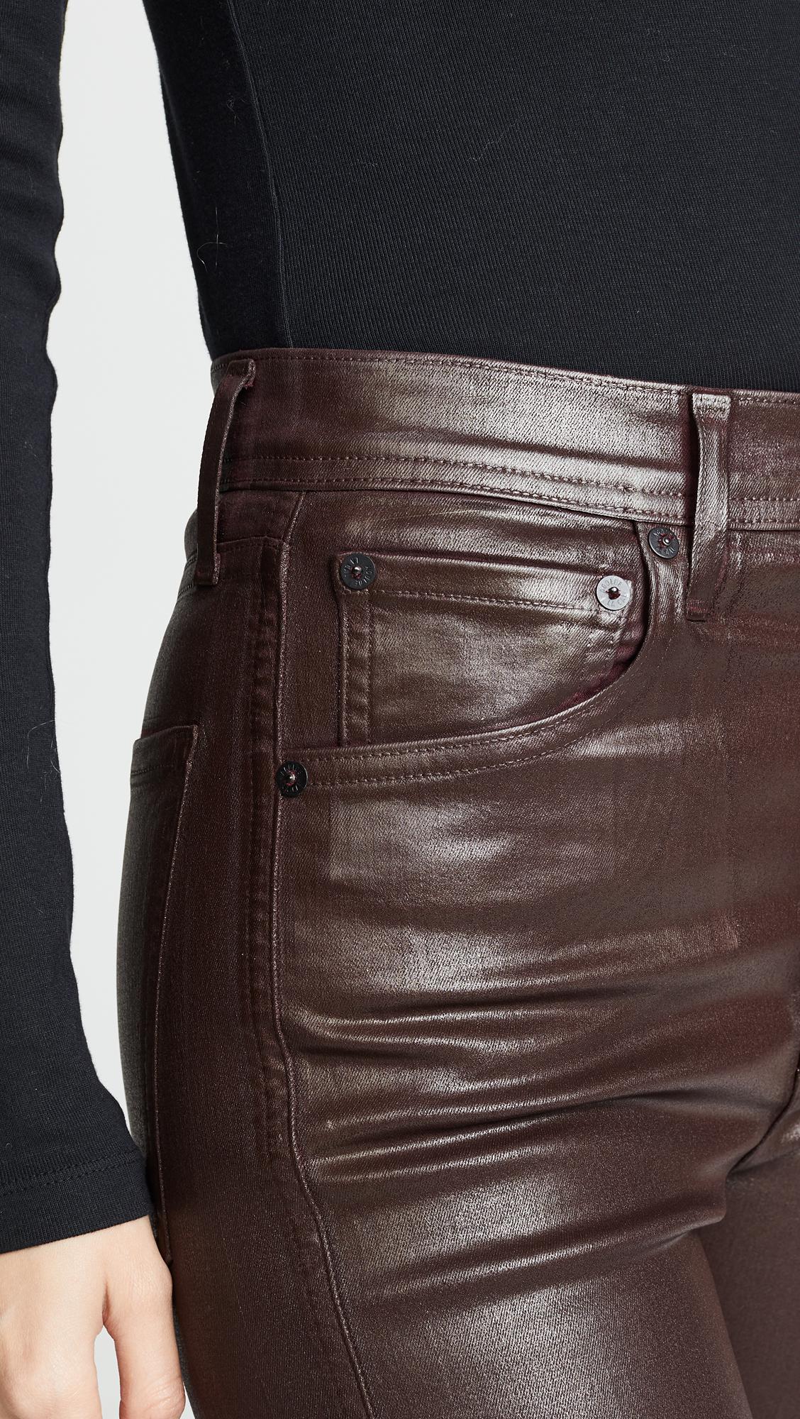 agolde roxanne leatherette