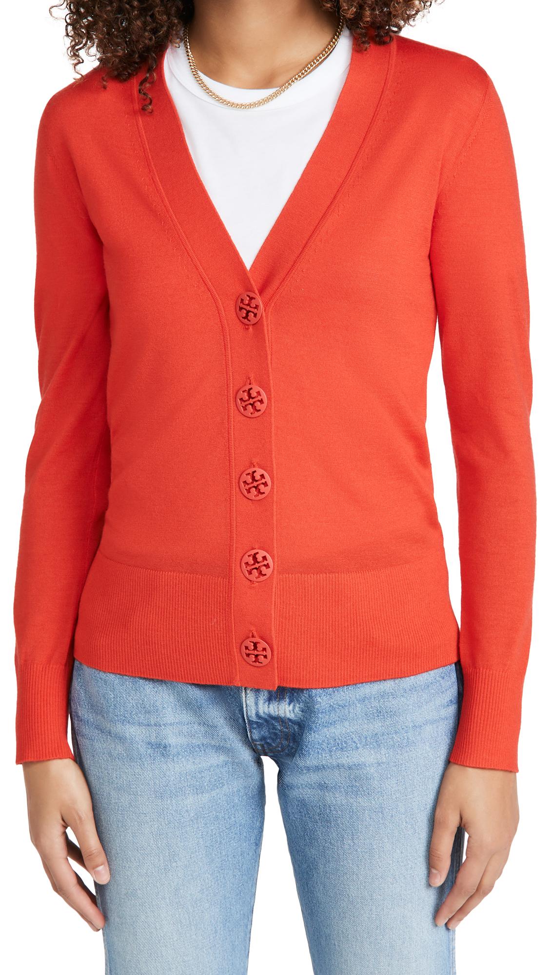 tory burch button cardigan