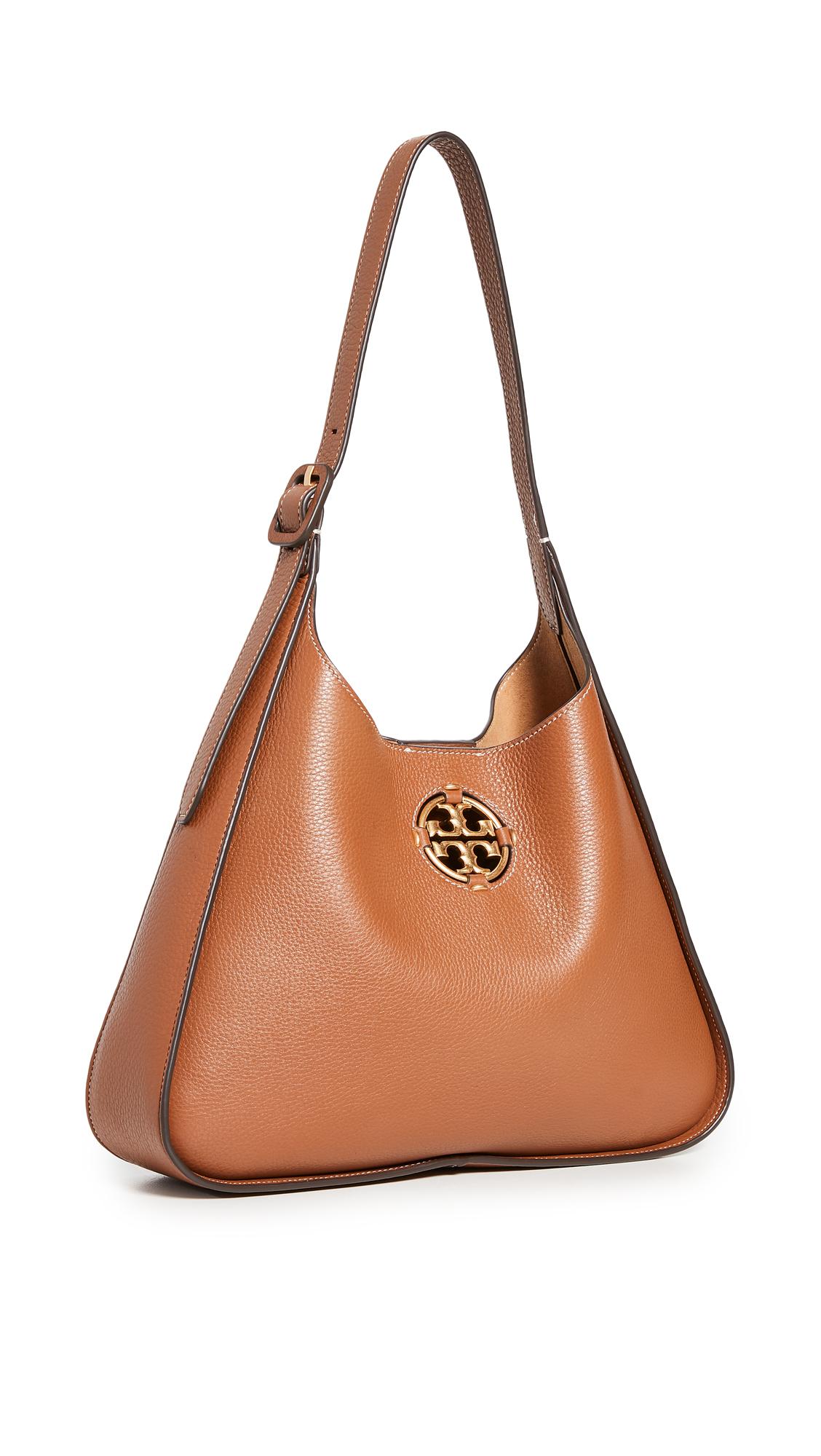 Tory Burch Miller Hobo in Brown | Lyst