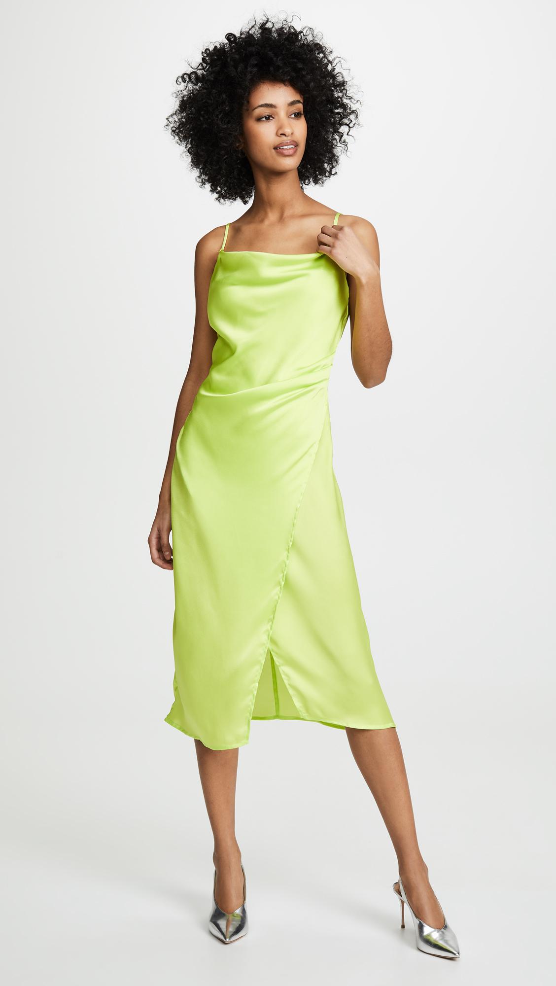 lime slip dress