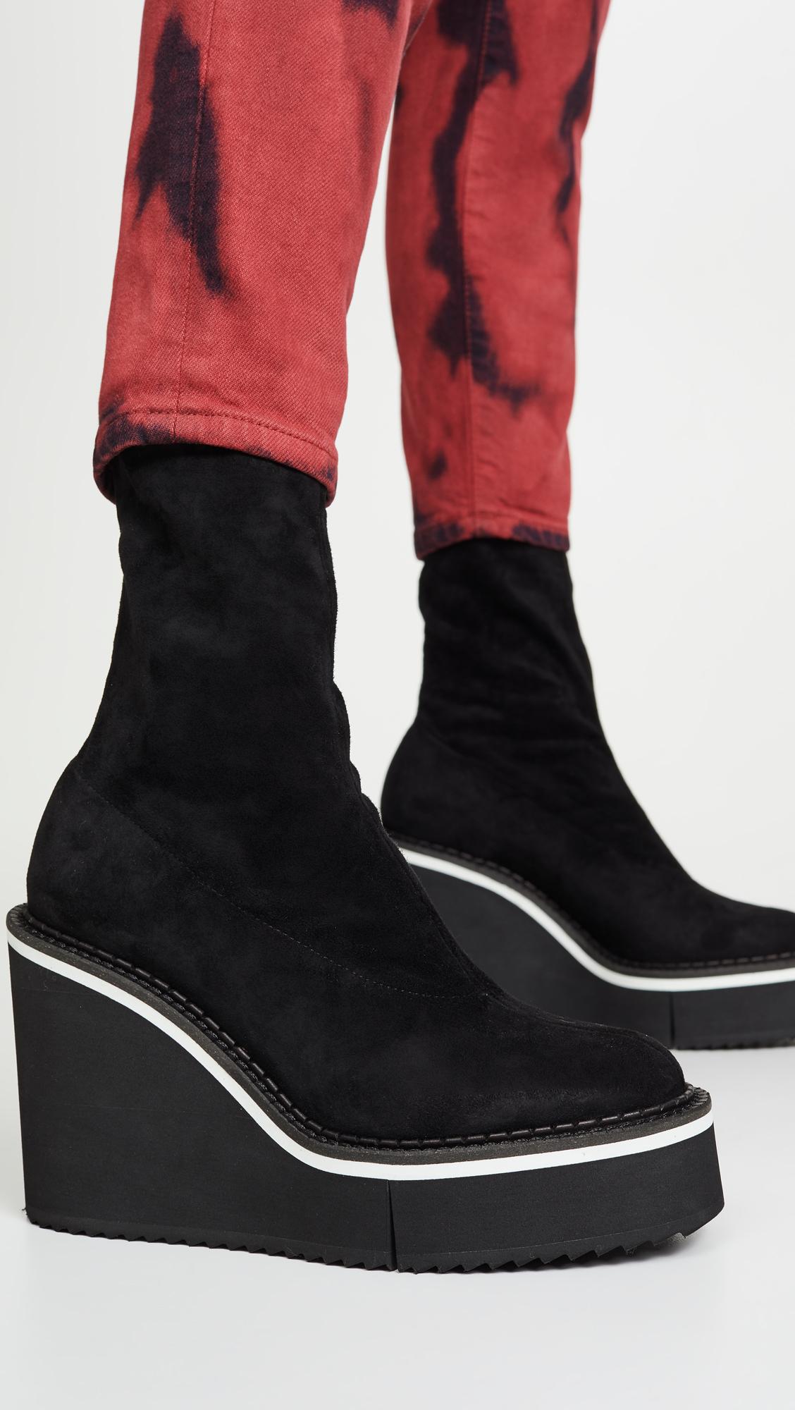 Robert Clergerie Leather Bliss Boots in Black | Lyst