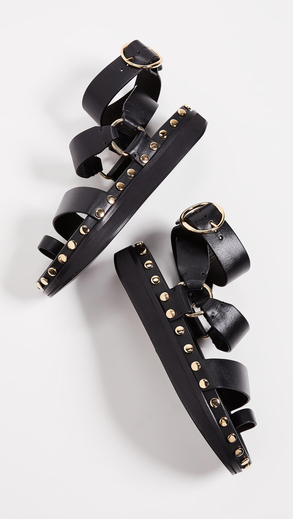 Isabel Marant Nirvy Sandals in Black | Lyst