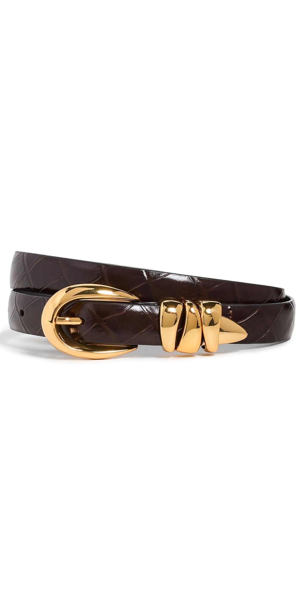 MADEWELL • elongated buckle belt in chocolate croc M1832_BR5736_ld?wid=700&hei=  main image 3