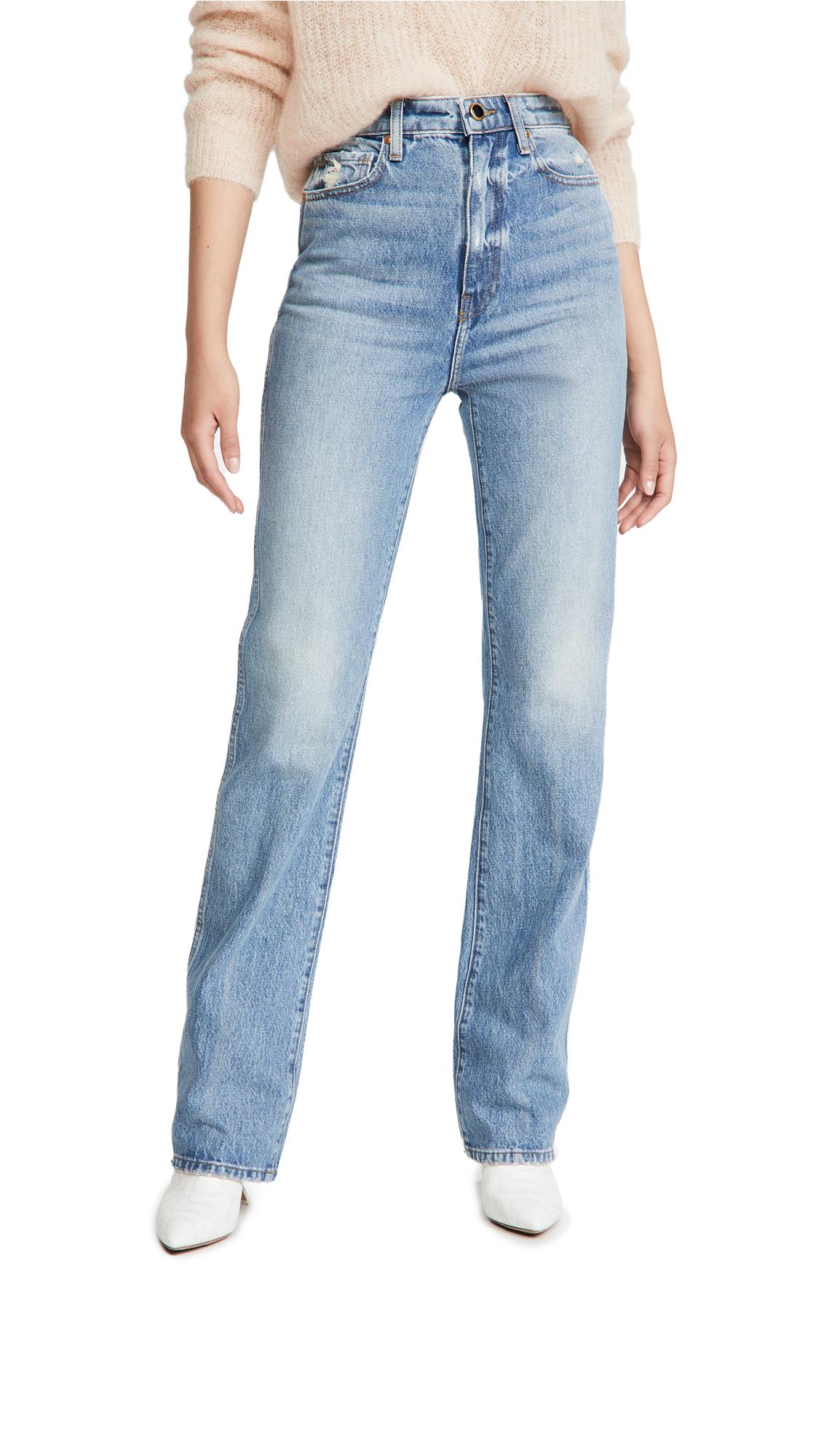Khaite Denim Danielle Jeans in Blue - Lyst