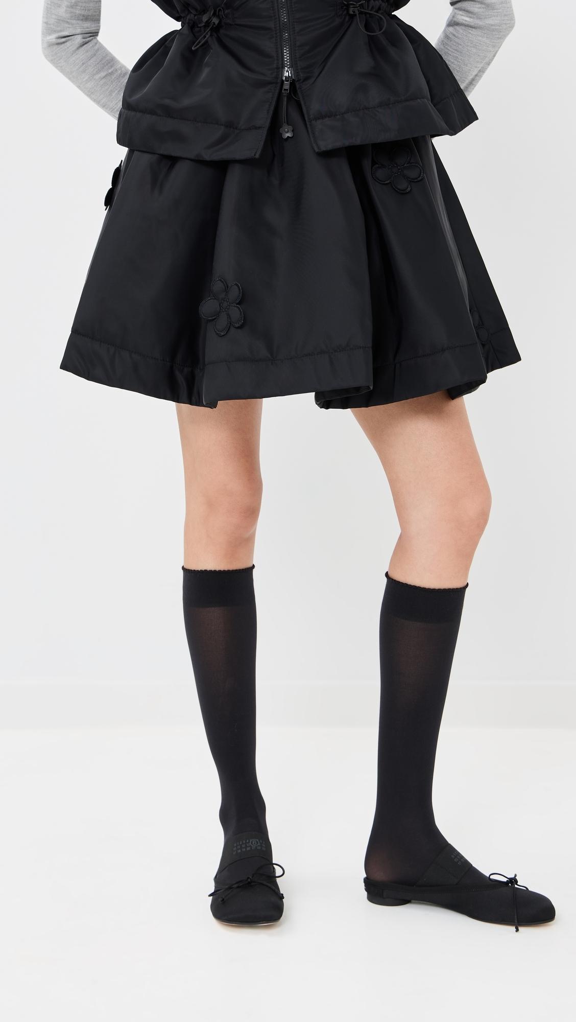 Cecilie Bahnsen JUSTICE skirt ネイビー ジャガード CECILIE BAHNSEN