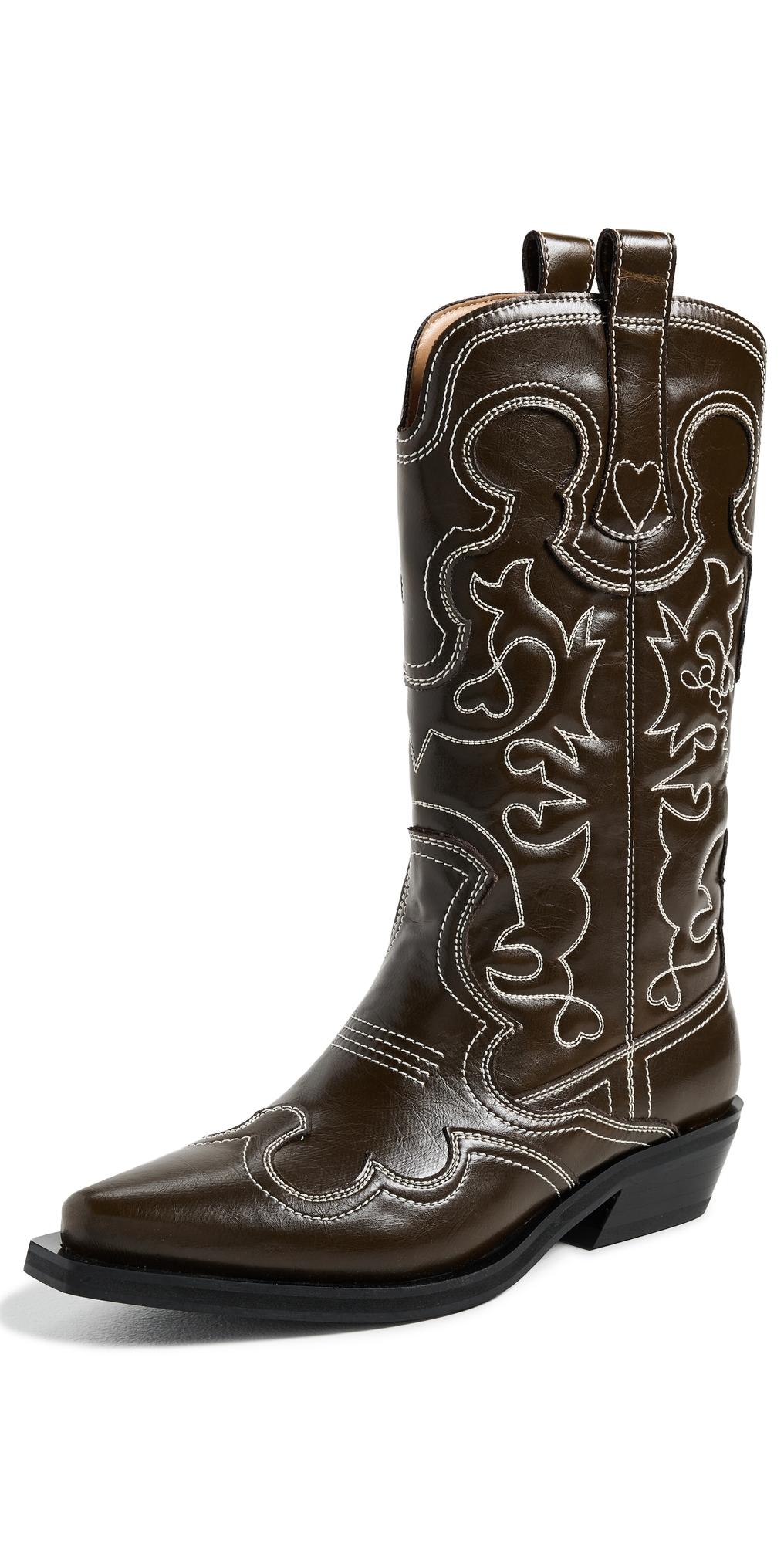 Ganni Mid-calf boots for Women | Online Sale up to 78% off