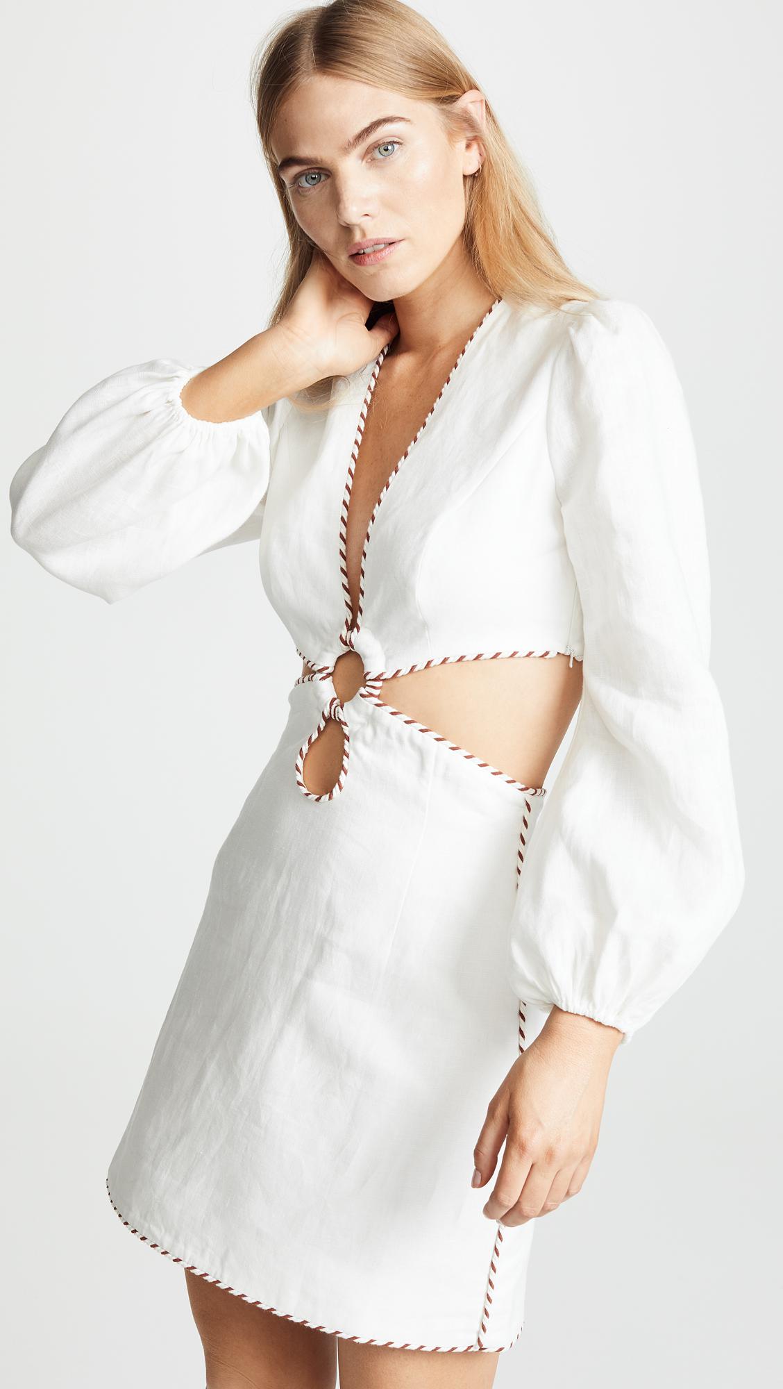 Zimmerman corsage braid mini dress top
