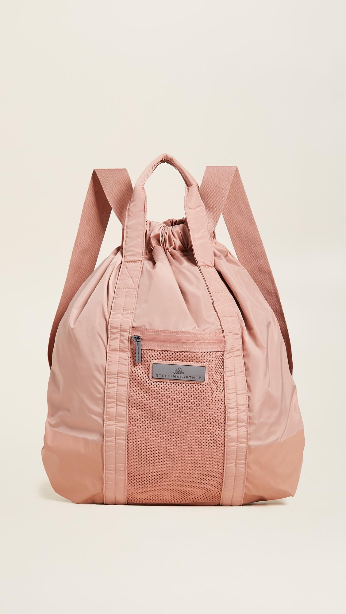 adidas By Stella McCartney Gym Sack Backpack in Cinnamon Blush (Pink) - Lyst
