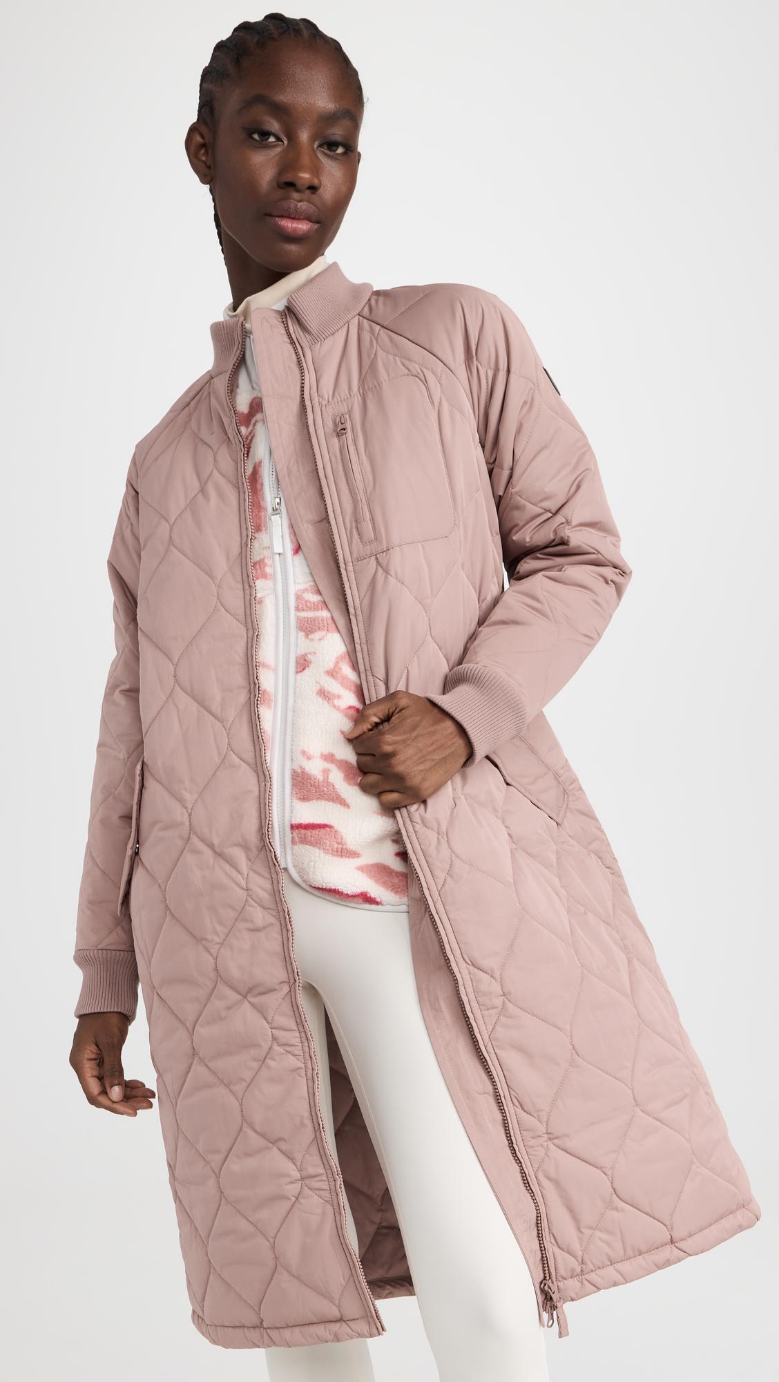 Sweaty Betty Contrast Quilt Coat in Pink | Lyst