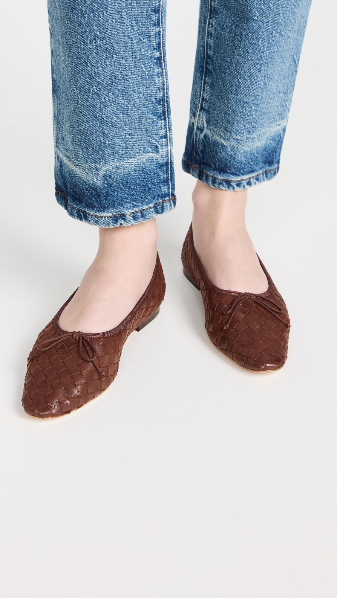 Loeffler Randall Landry Woven Leather Ballet Flats in White Lyst