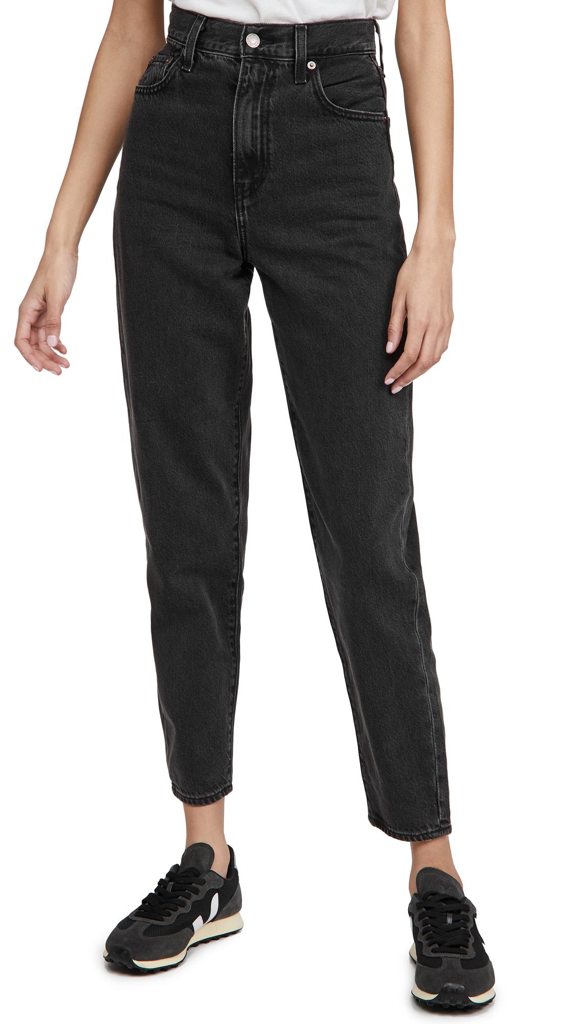 Levi's High Loose Taper Jeans in Black | Lyst