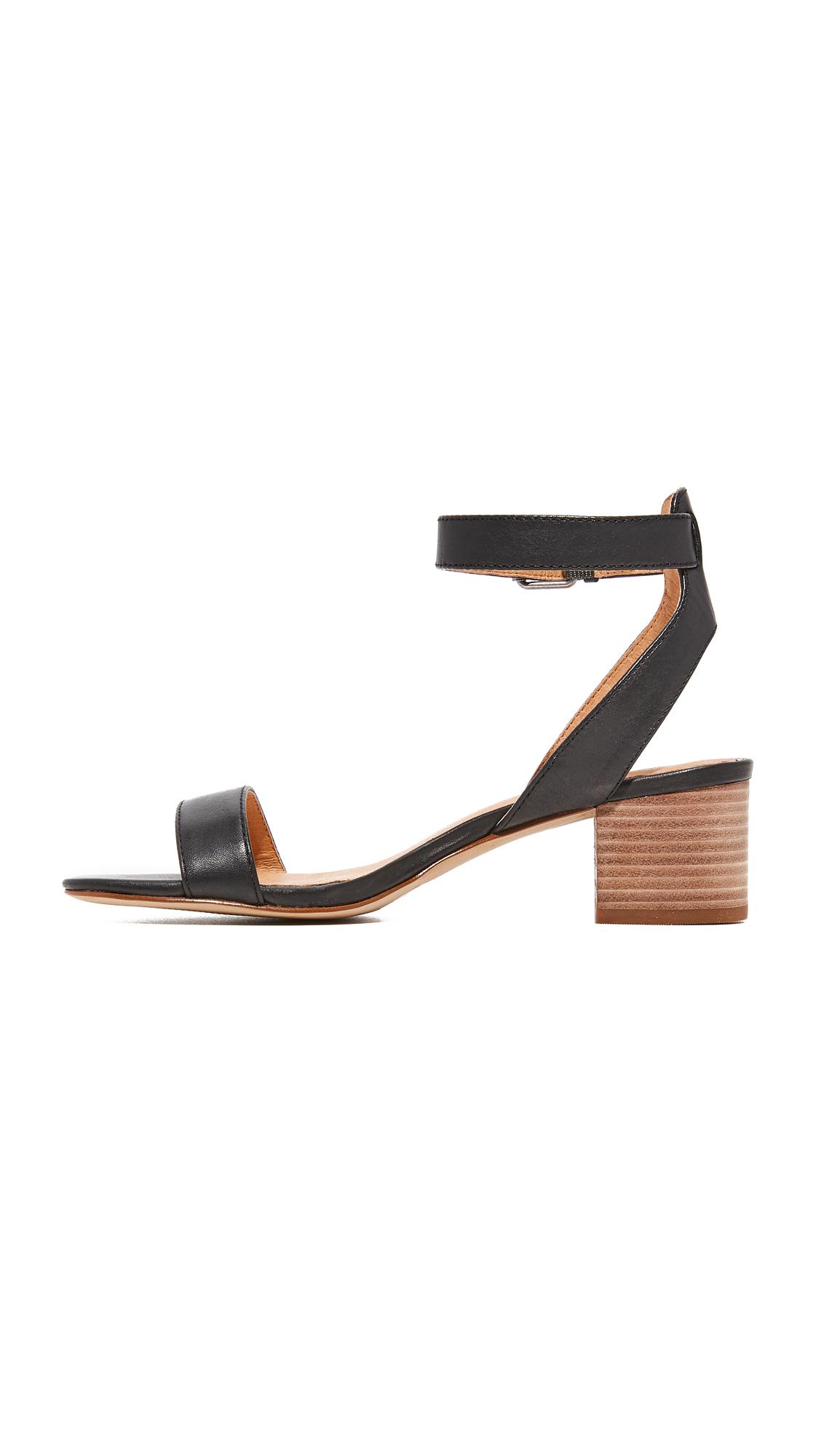 Madewell Leather Alice Sandals in Black 