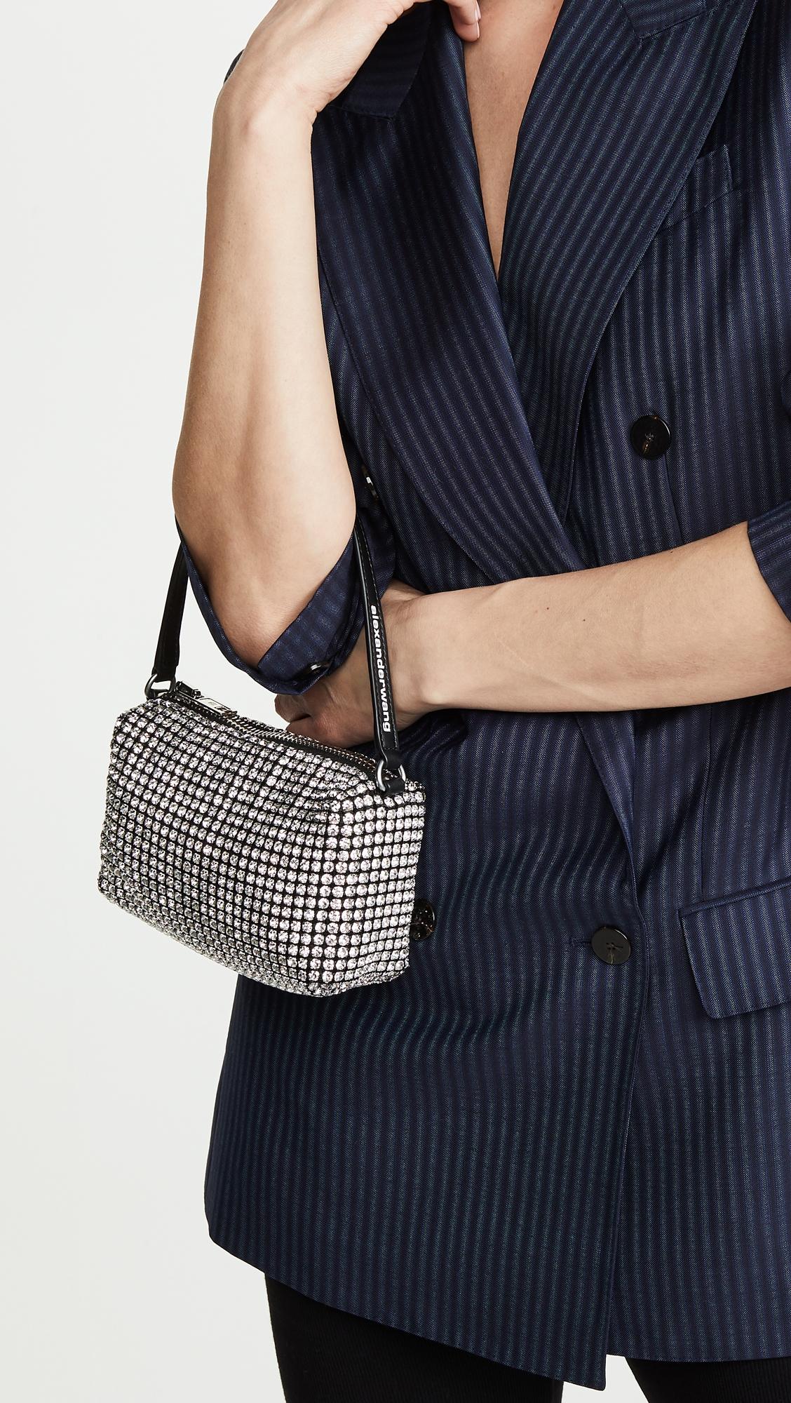 Alexander Wang Heiress Medium Pouch in White | Lyst