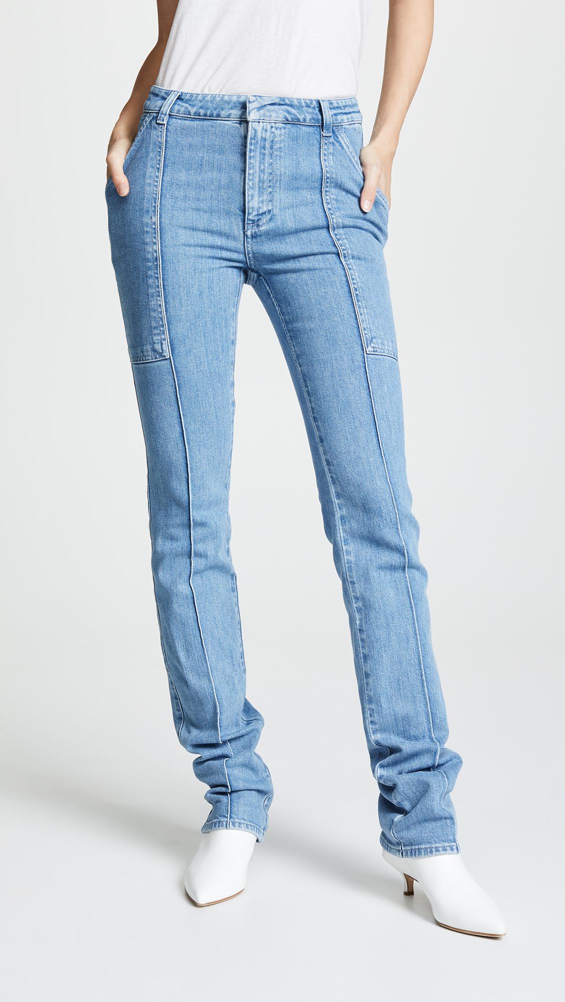 Stella McCartney Front Seam Jeans in Blue | Lyst