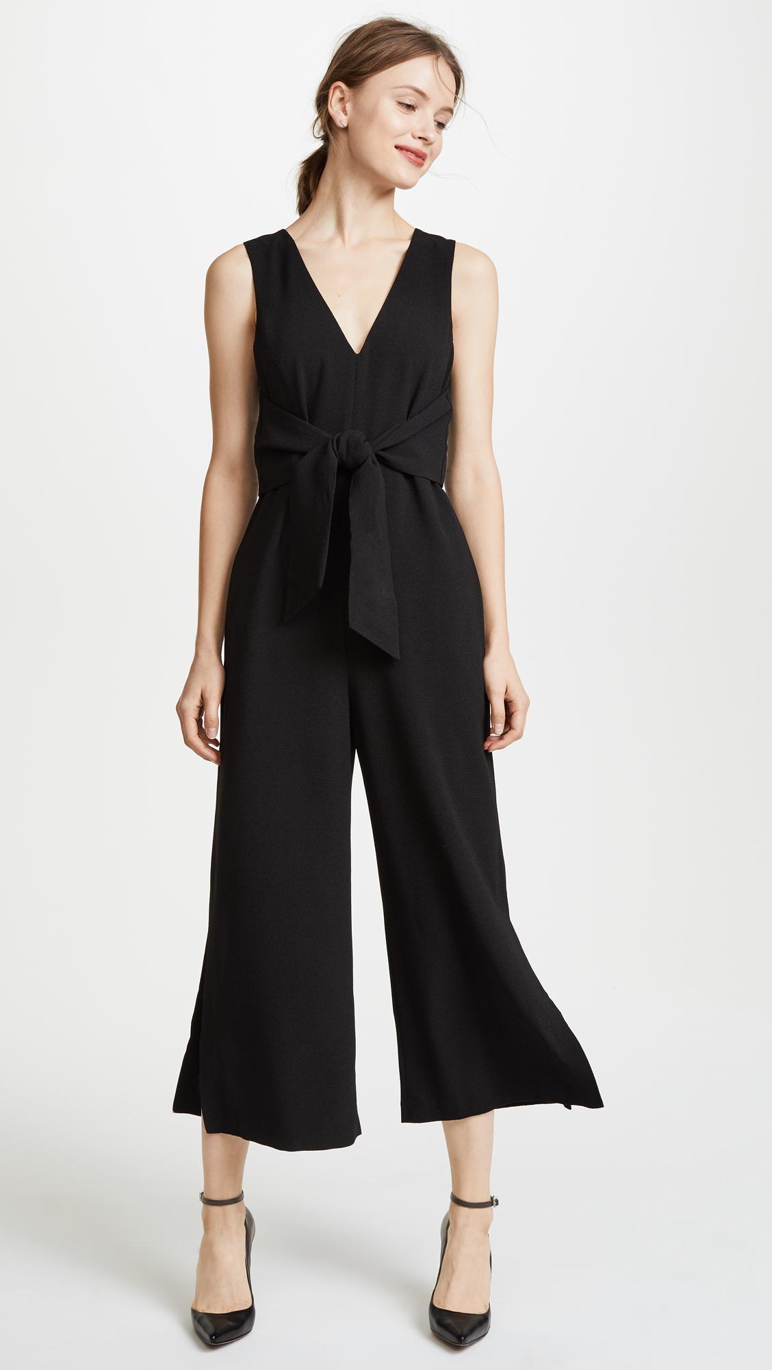 Club Monaco Remesta Jumpsuit in Black | Lyst