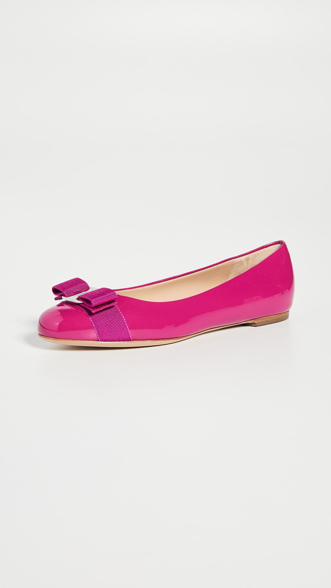 cerise pink flat shoes