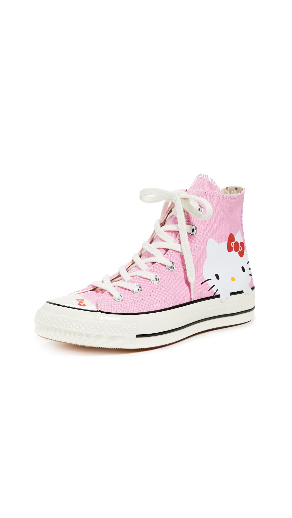 Converse Hello Kitty High Top Sneakers in Pink | Lyst