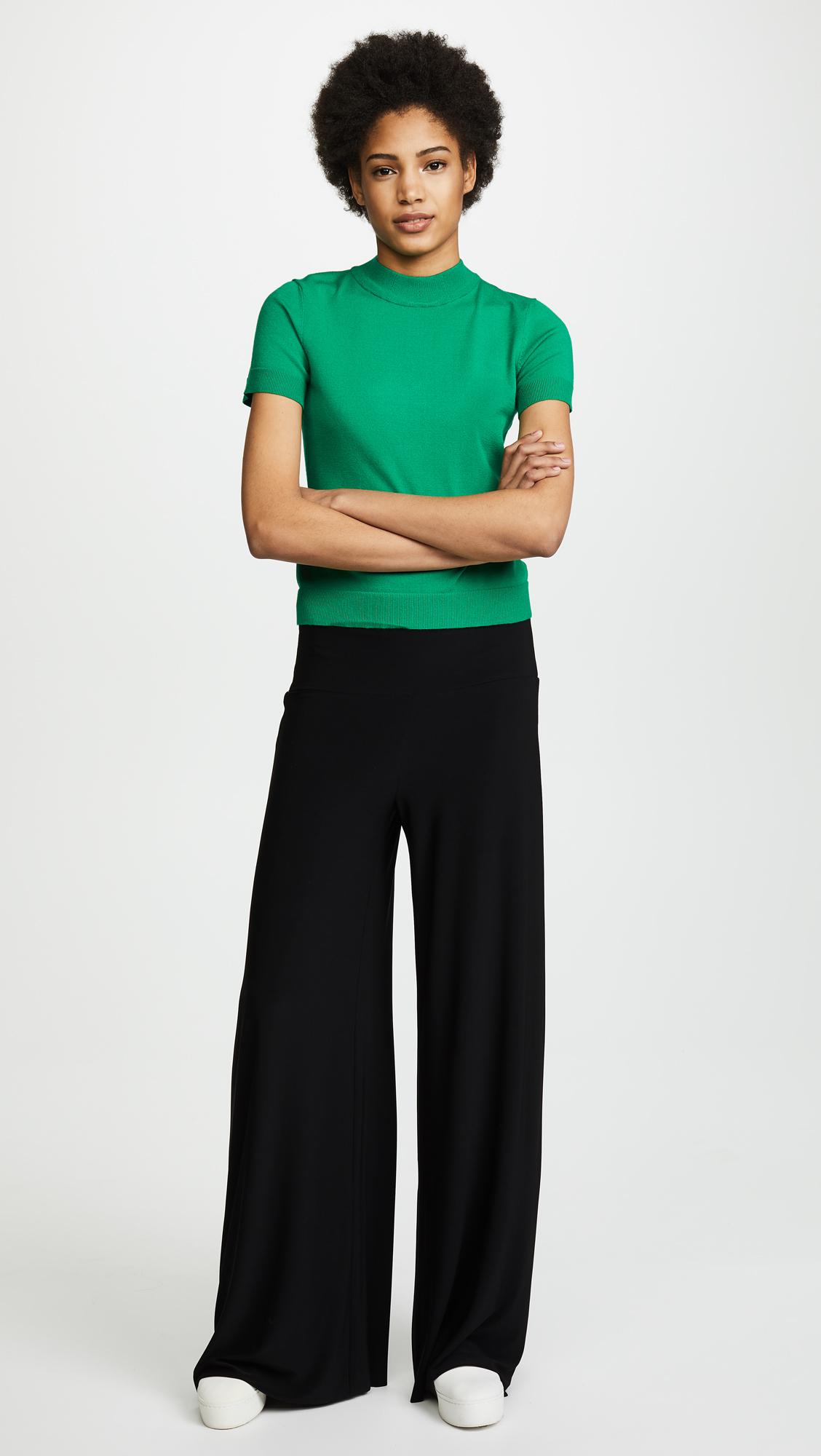 MILLY Womens Mod Neck Top