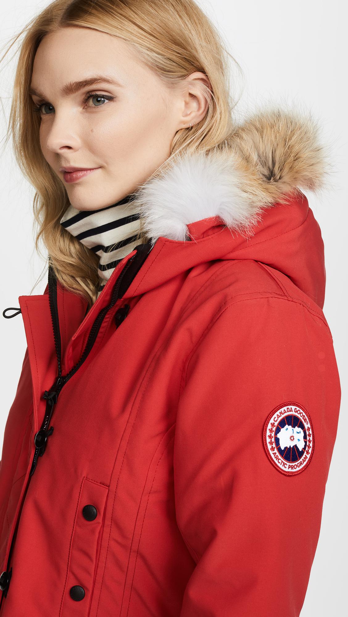 Canada Goose Goose Kensington Parka in Red (Blue) - Lyst
