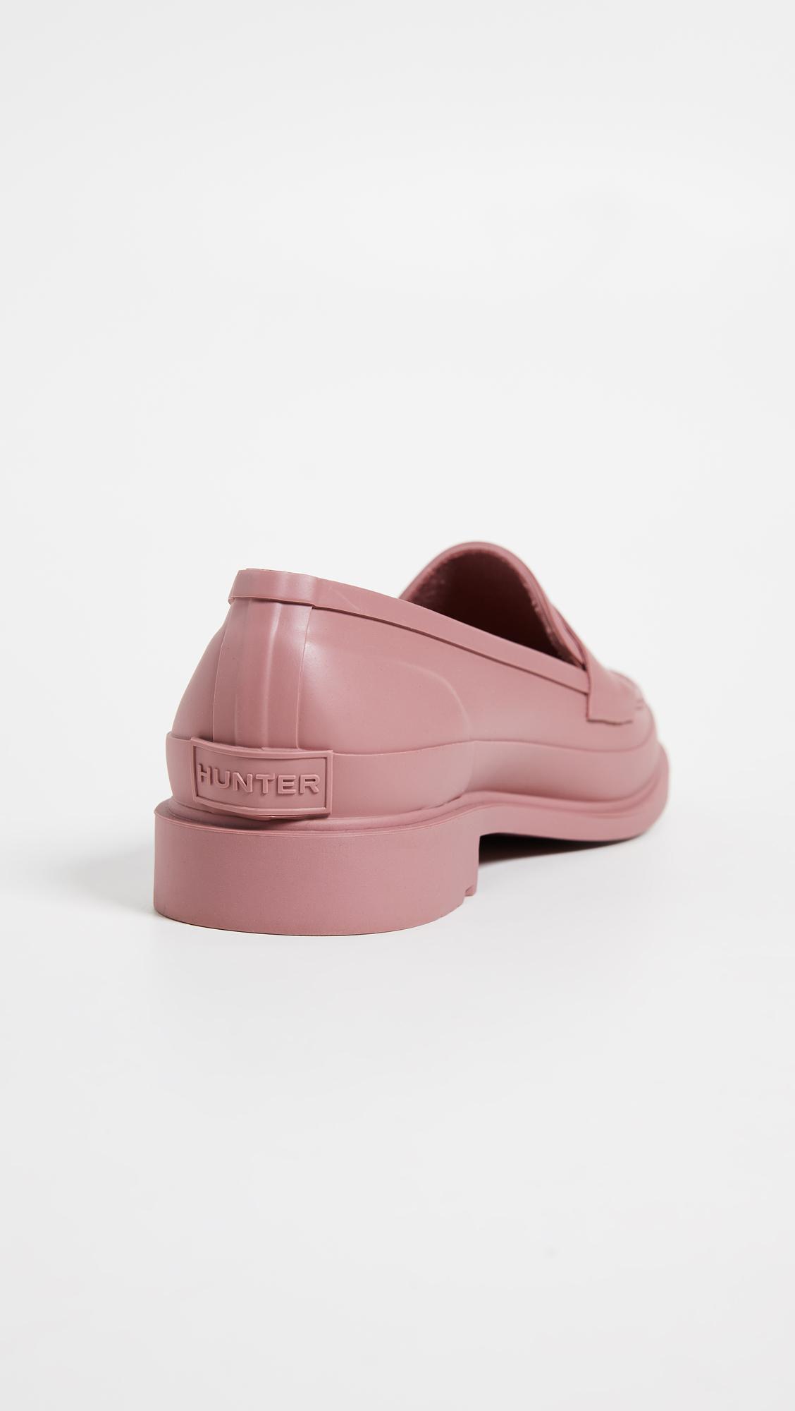 hunter rubber loafers