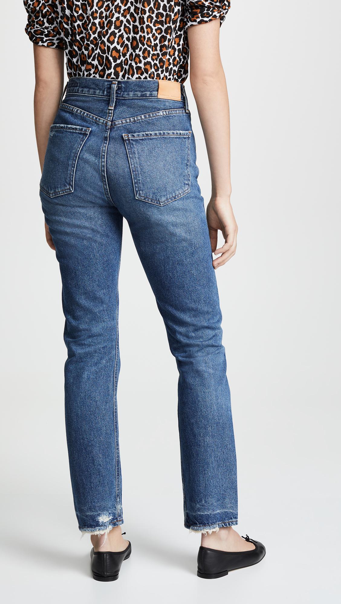 Citizens of Humanity Denim Charlotte High Rise Straight Jeans in Blue - Lyst