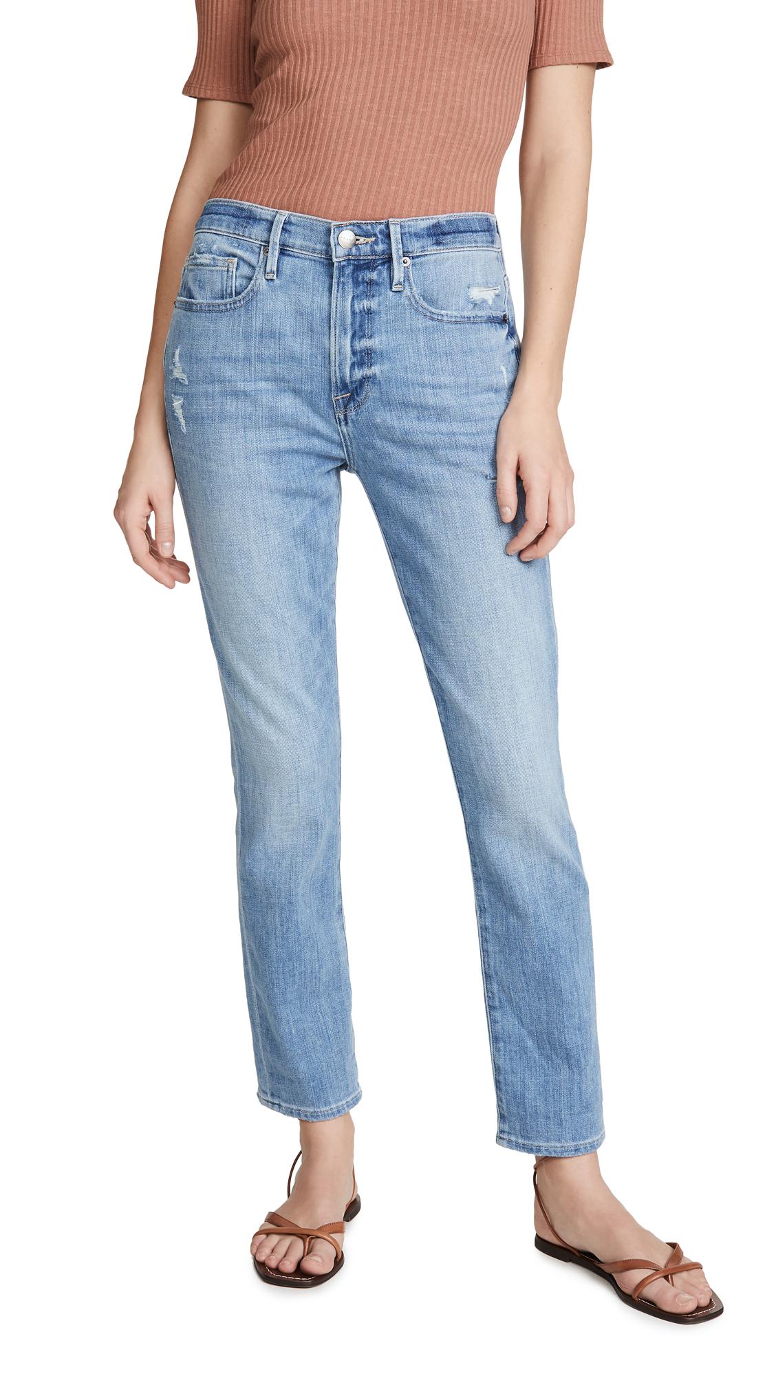 FRAME Le Beau Jeans in Blue | Lyst