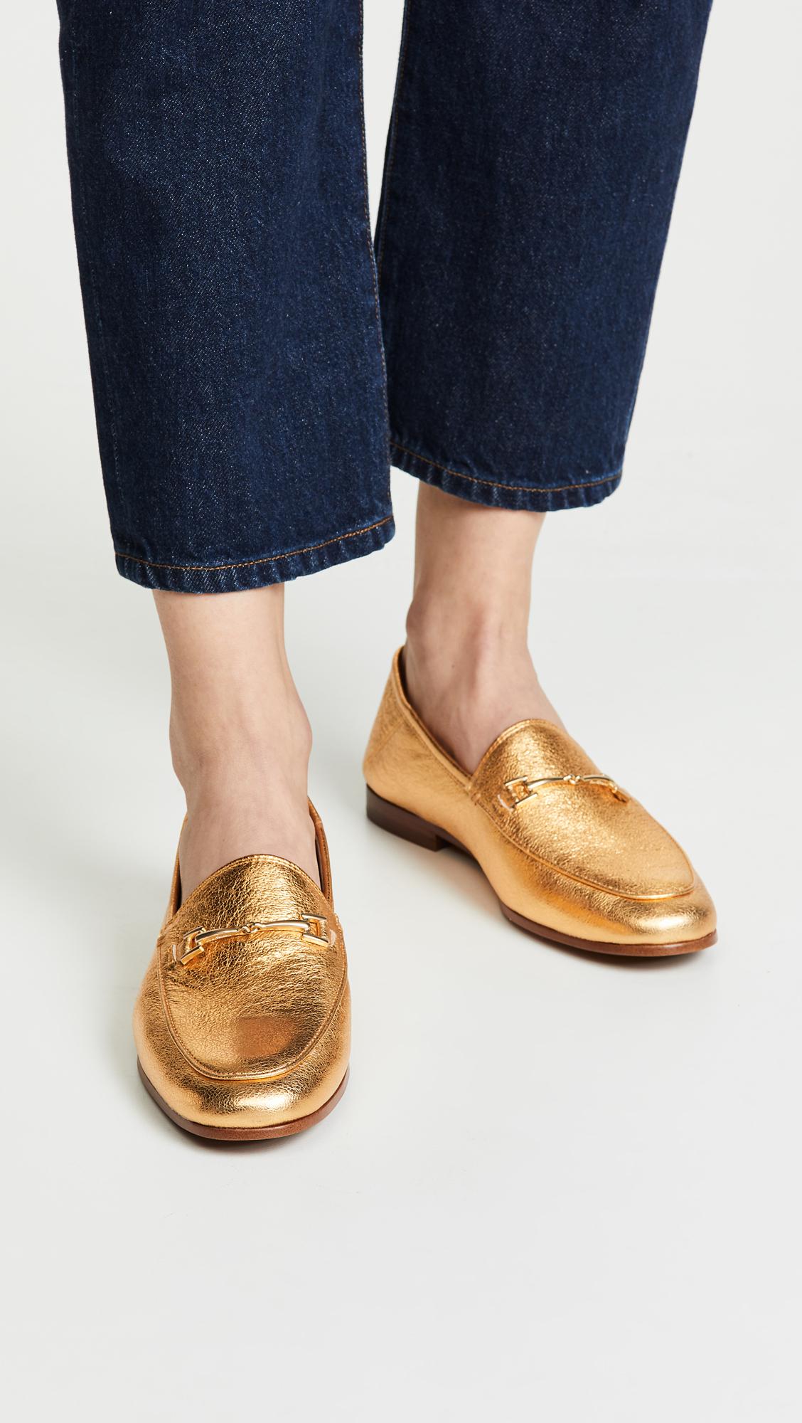 sam edelman gold loafers