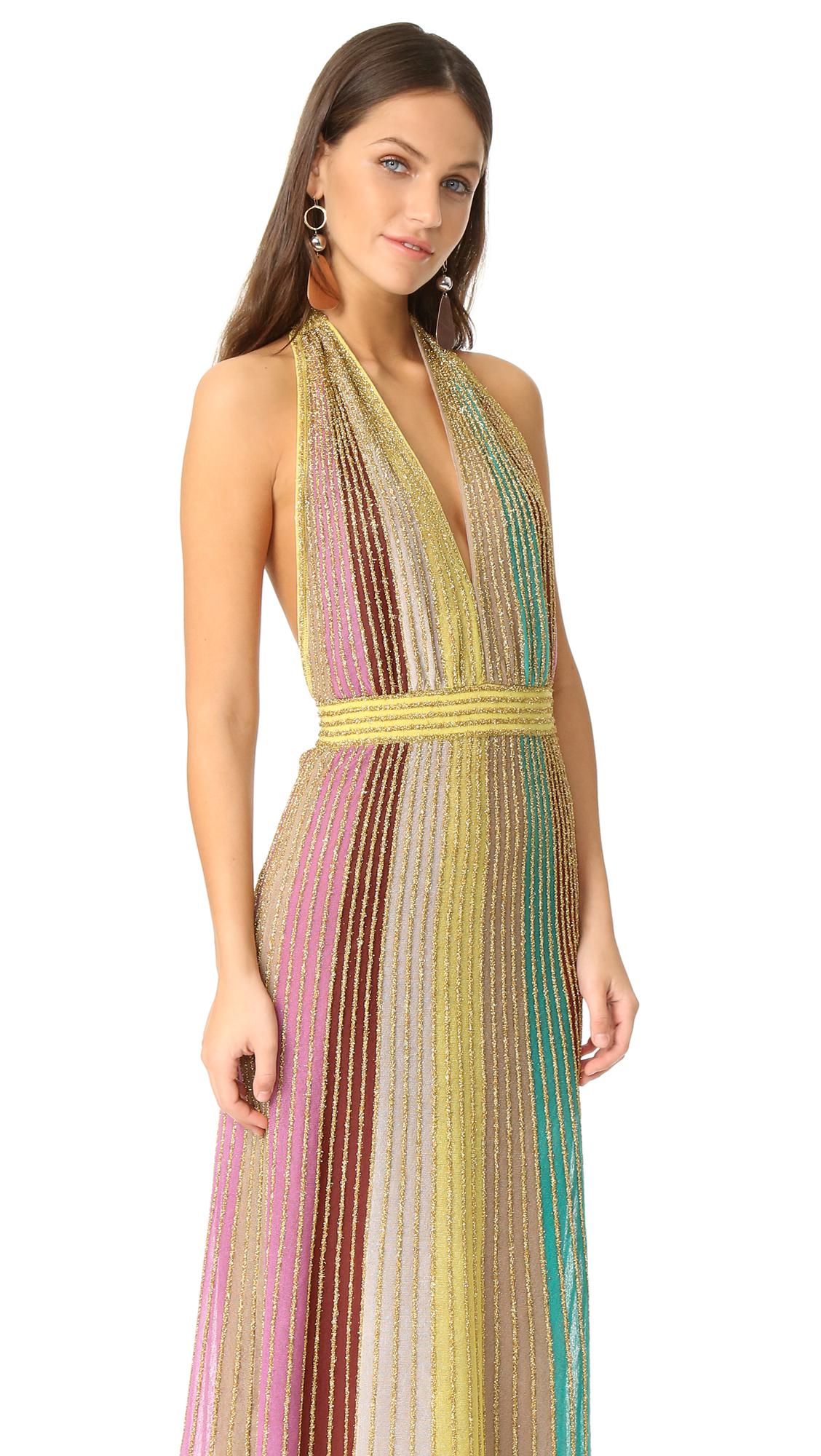 missoni metallic dress