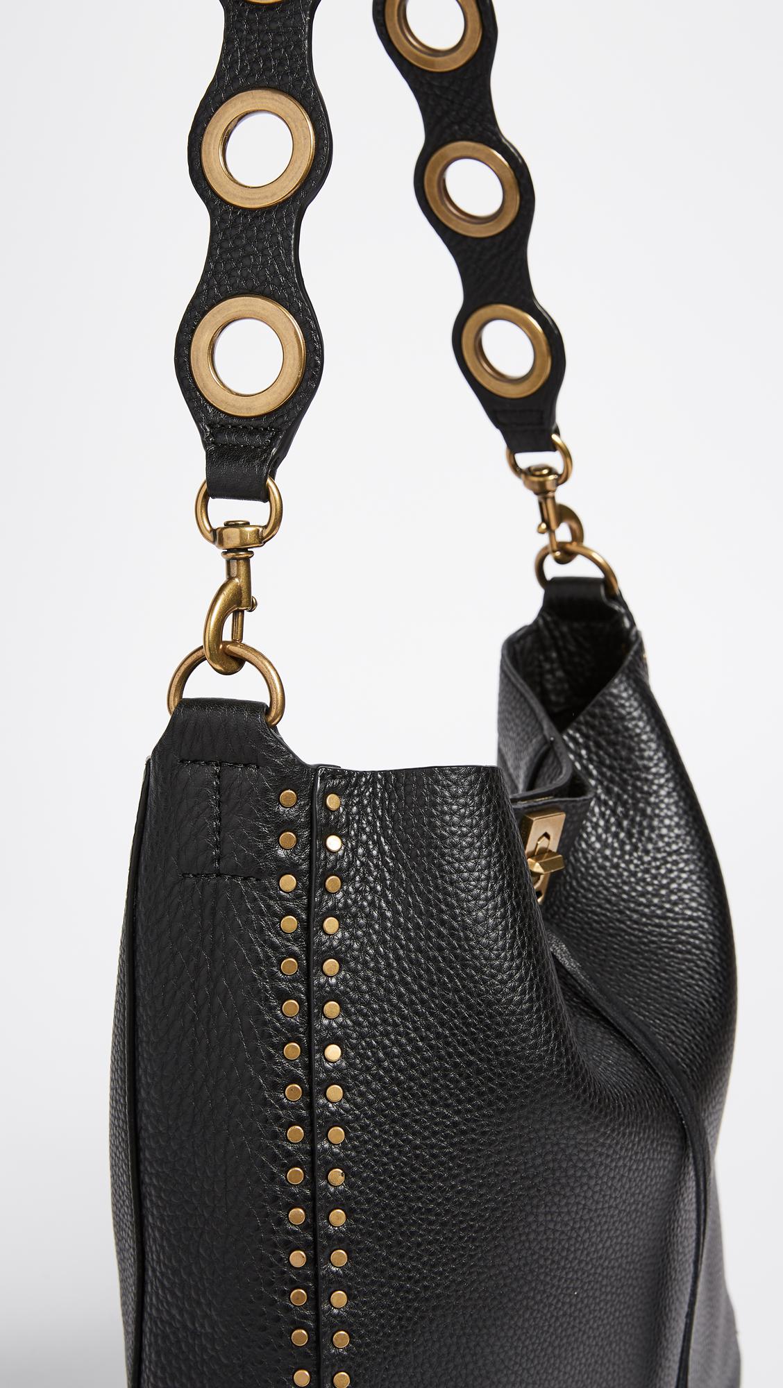 Rebecca Minkoff Leather Darren Feed Bag in Black Lyst